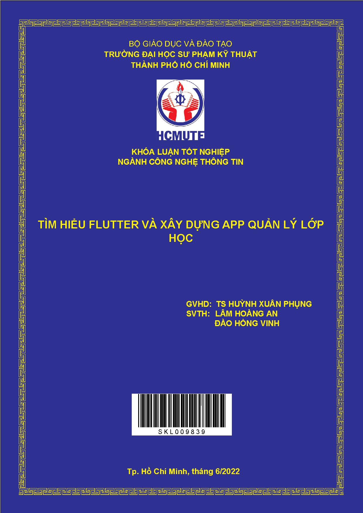 Đồ án tốt nghiệp - Tìm hiểu Flutter và xây dựng App quản lý lớp học