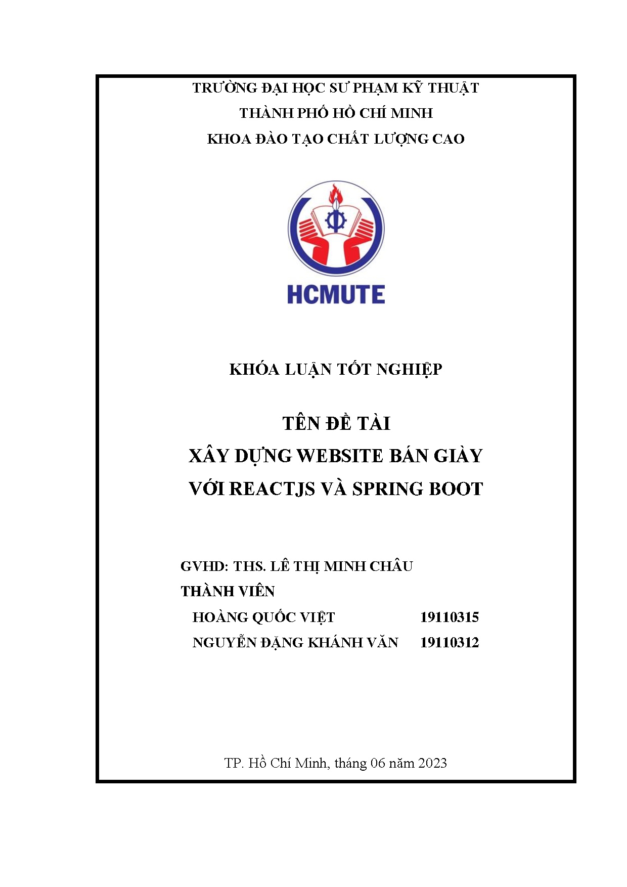 Đồ án tốt nghiệp - Xây dựng website bán giày với Reactjs và spring book