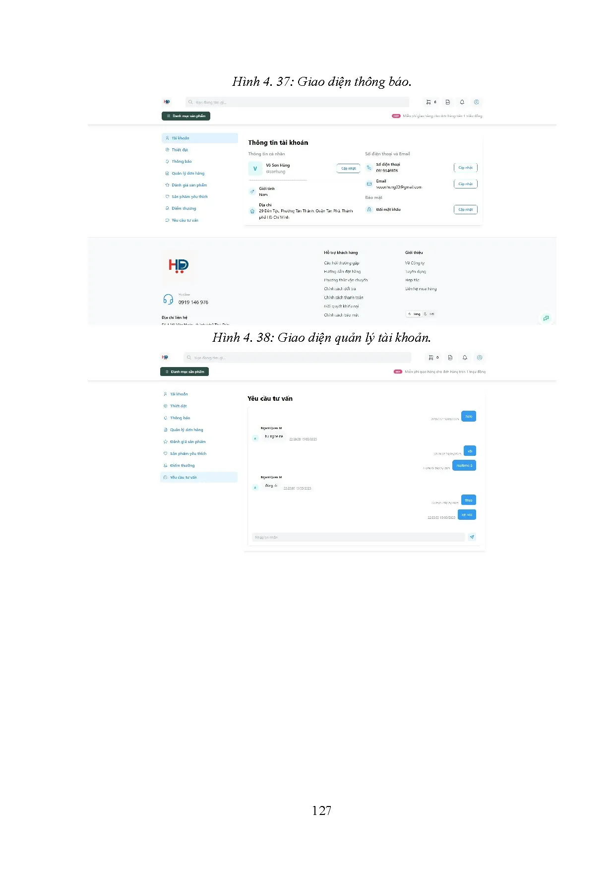 Đồ án tốt nghiệp - Xây dựng Wesite bán hàng điện tử sử dụng Springboot, Reactjcs - Trang 141