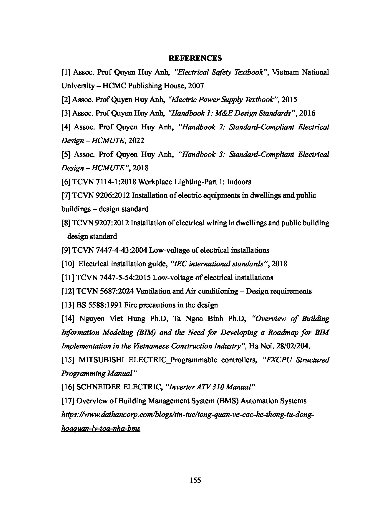 Đồ án tốt nghiệp - Designing and operating electromechanical system for PVI office tower - Trang 170