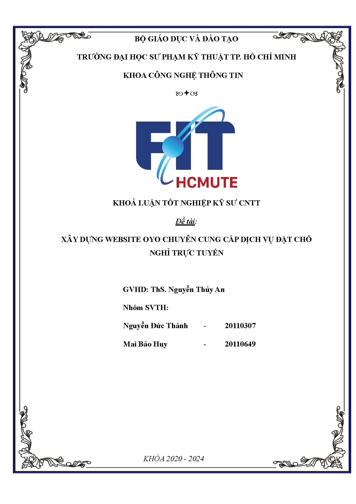 Đồ án tốt nghiệp - Xây dựng website OYO chuyên cung cấp dịch vụ đặt chỗ nghỉ trực tuyến