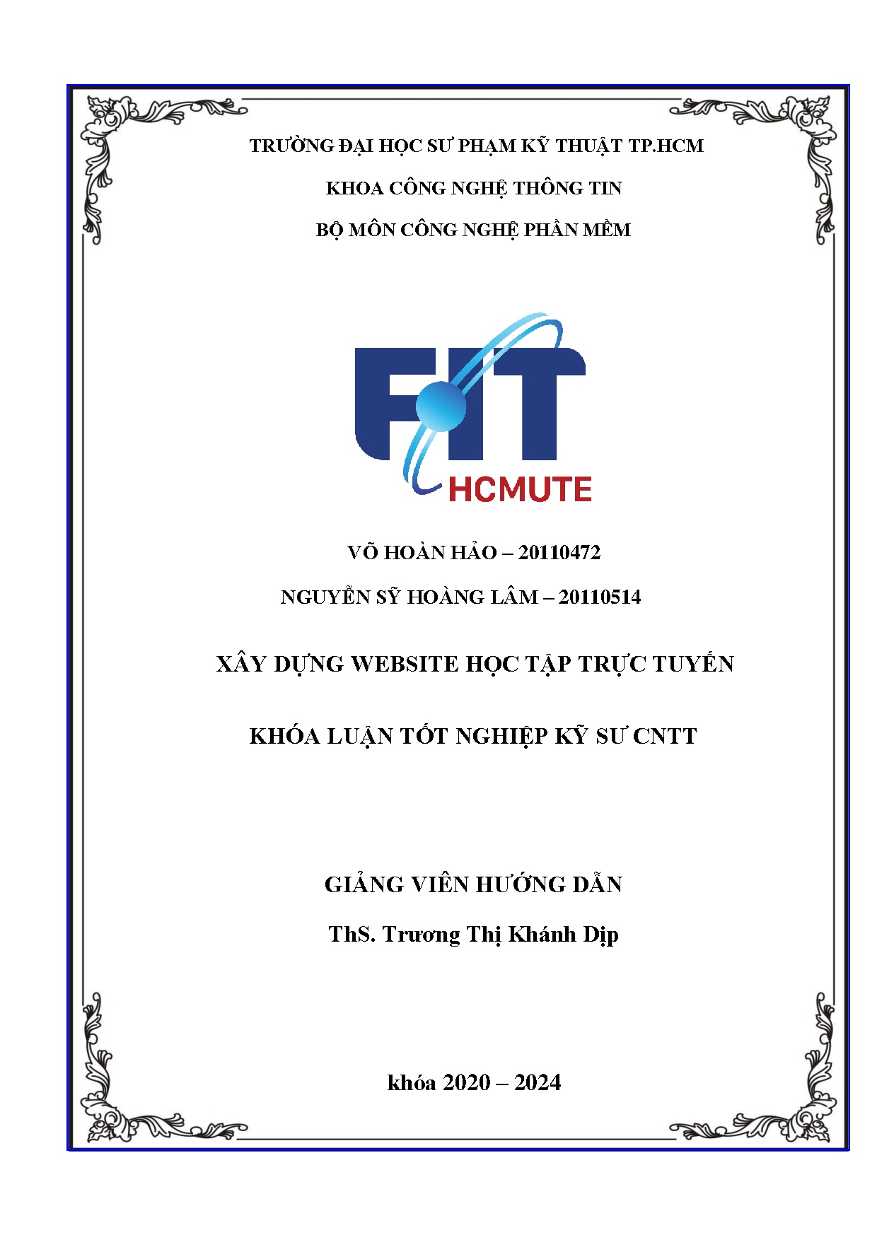 Đồ án tốt nghiệp - Xây dựng website học tập trực tuyến