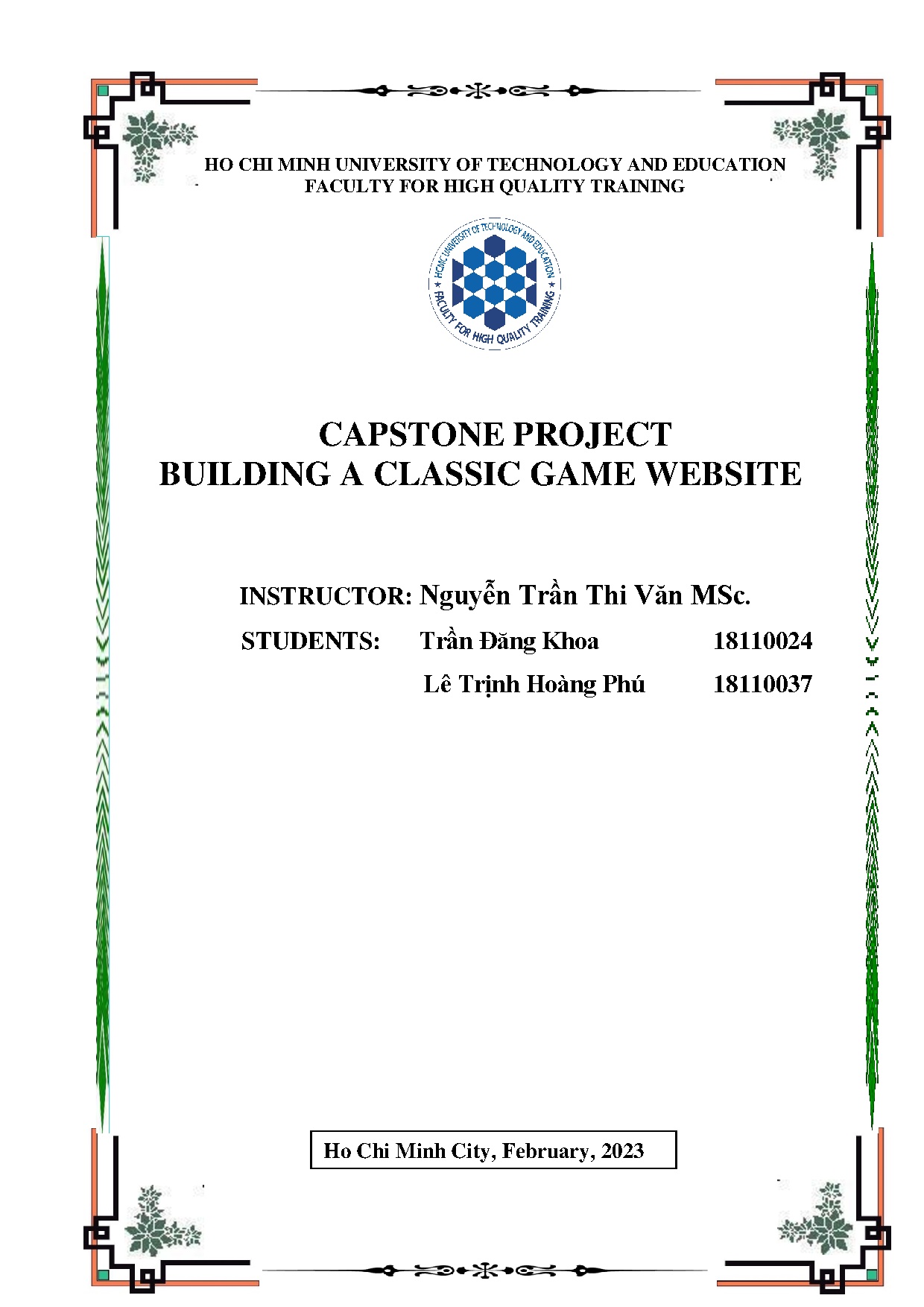Đồ án tốt nghiệp - Building a classic game website