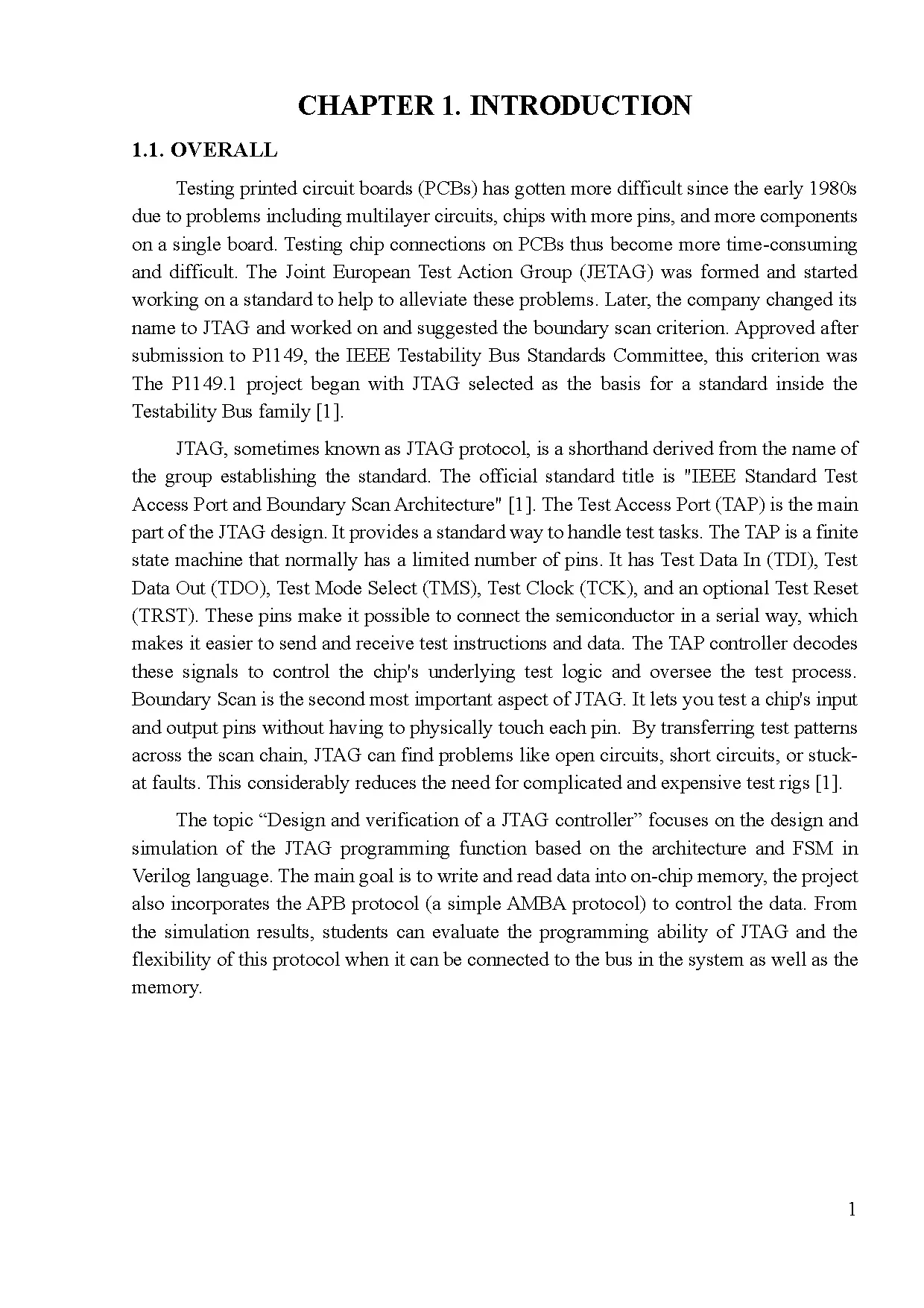 Đồ án tốt nghiệp - Design and verification of JTAG controller - Trang 18