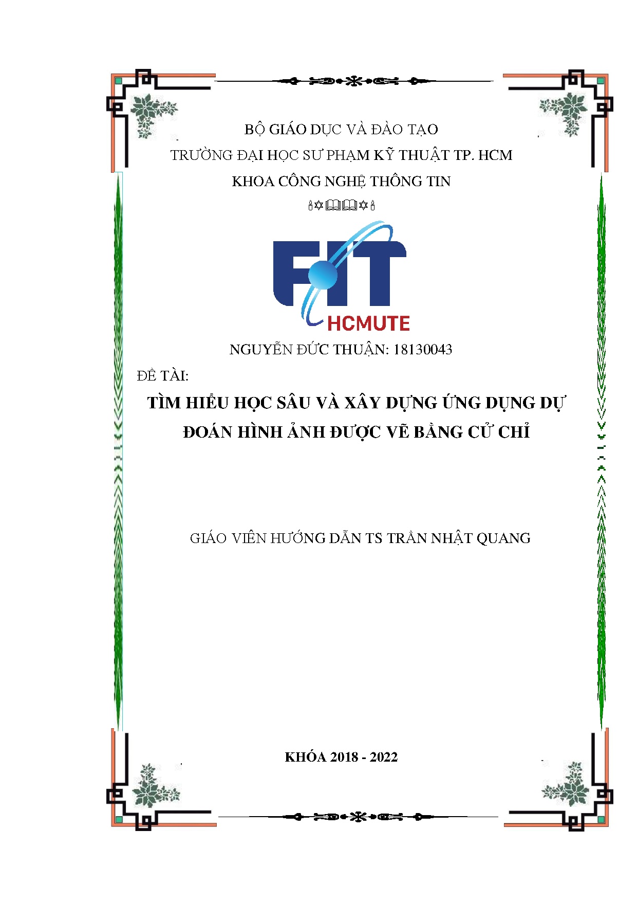 Đồ án tốt nghiệp - Tìm hiểu học sâu và xây dựng ứng dụng dự đoán hình ảnh được vẽ bằng cử chỉ