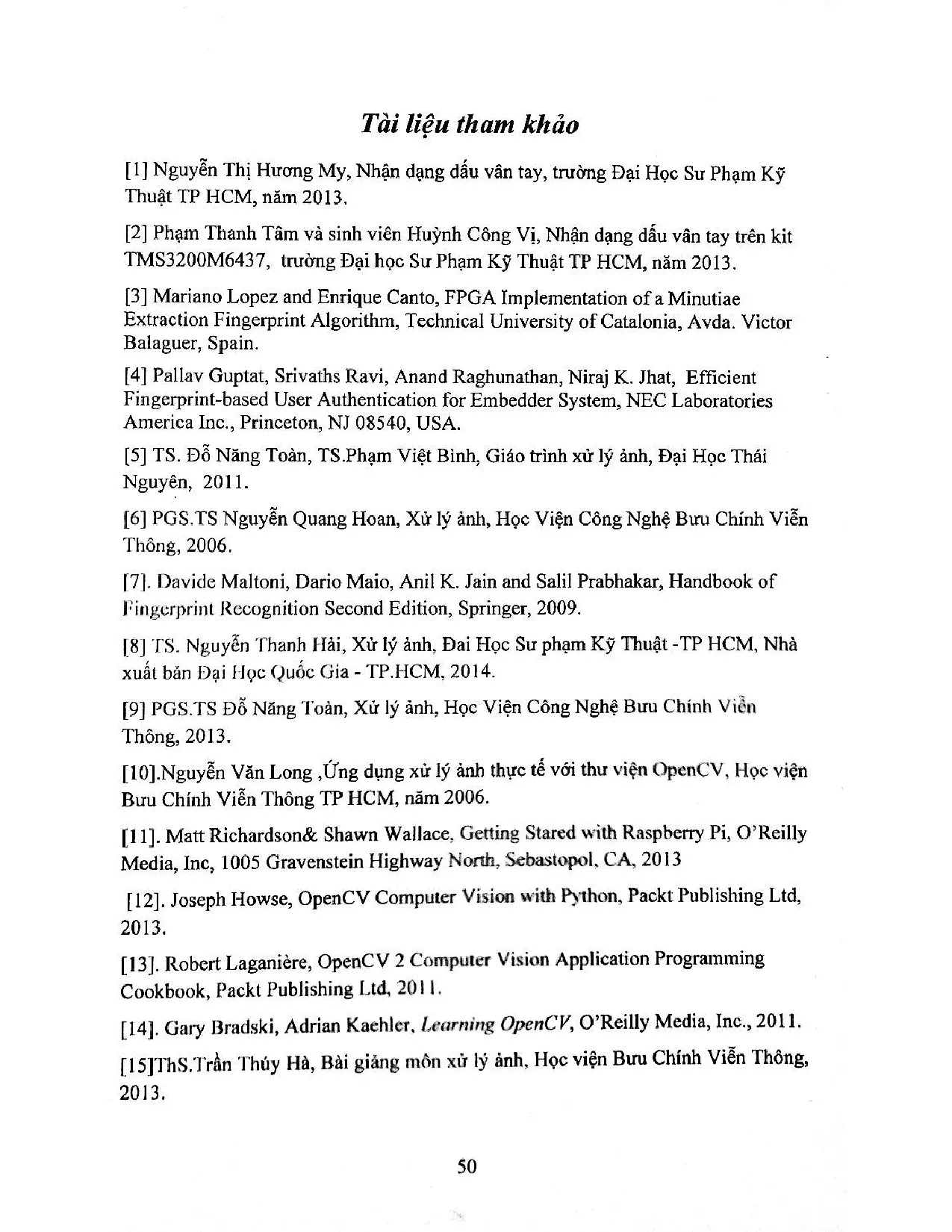 Đồ án tốt nghiệp - Trích đặc trưng dấu vân tay trên Kit Raspberry - Trang 59