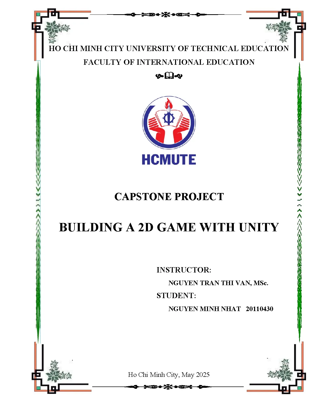 Đồ án tốt nghiệp - Building a 2D game with Unity