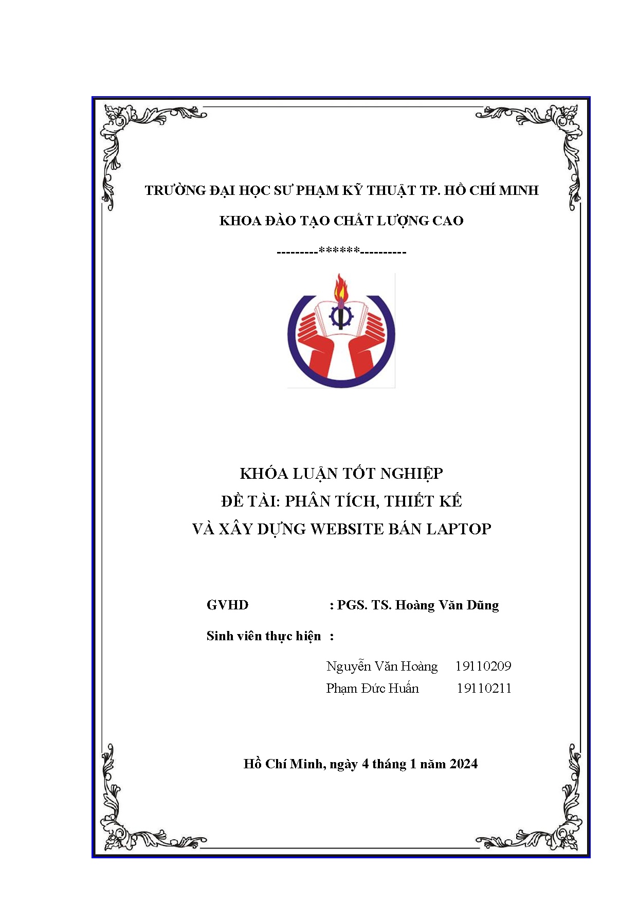 Đồ án tốt nghiệp - Phân tích, thiết kế và xây dựng website bán laptop