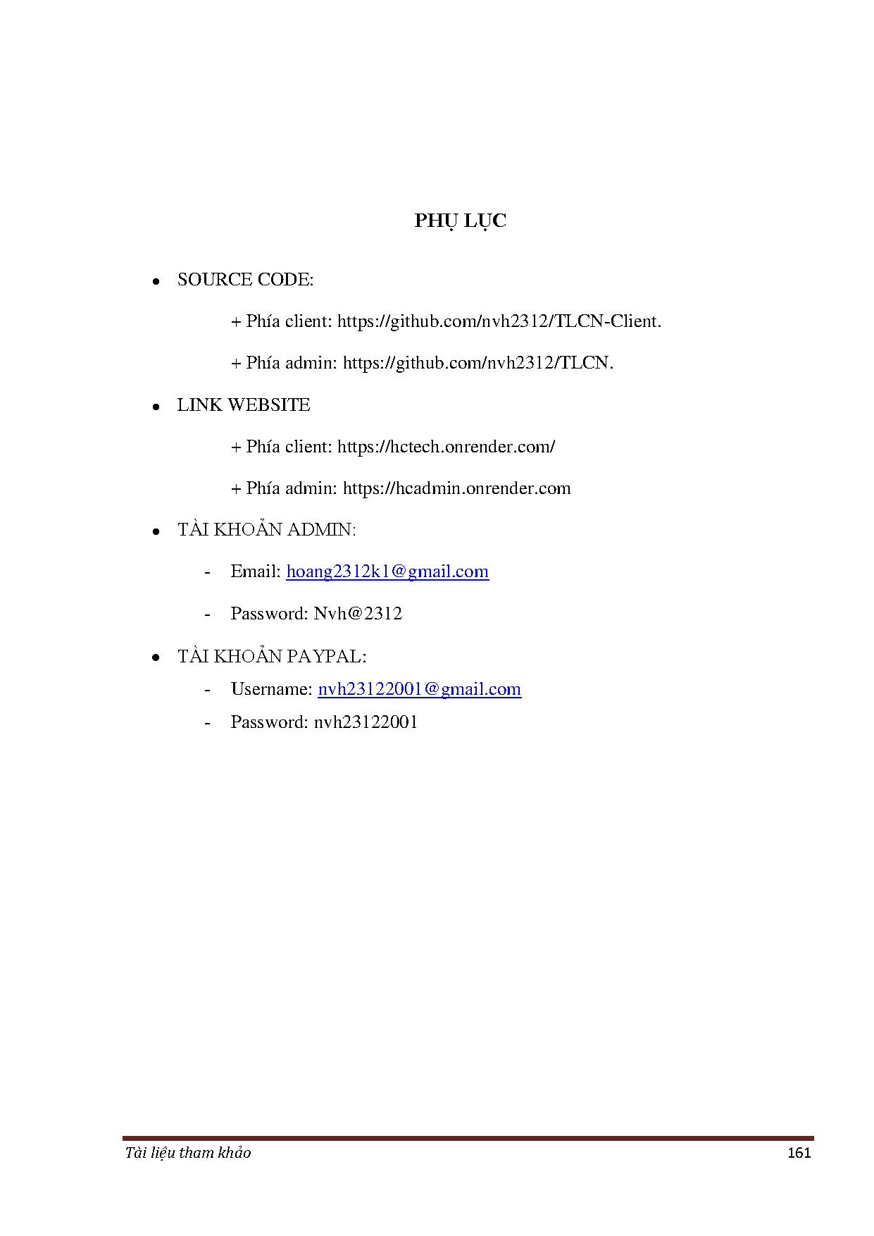 Đồ án tốt nghiệp - Phân tích, thiết kế và xây dựng website bán laptop - Trang 165