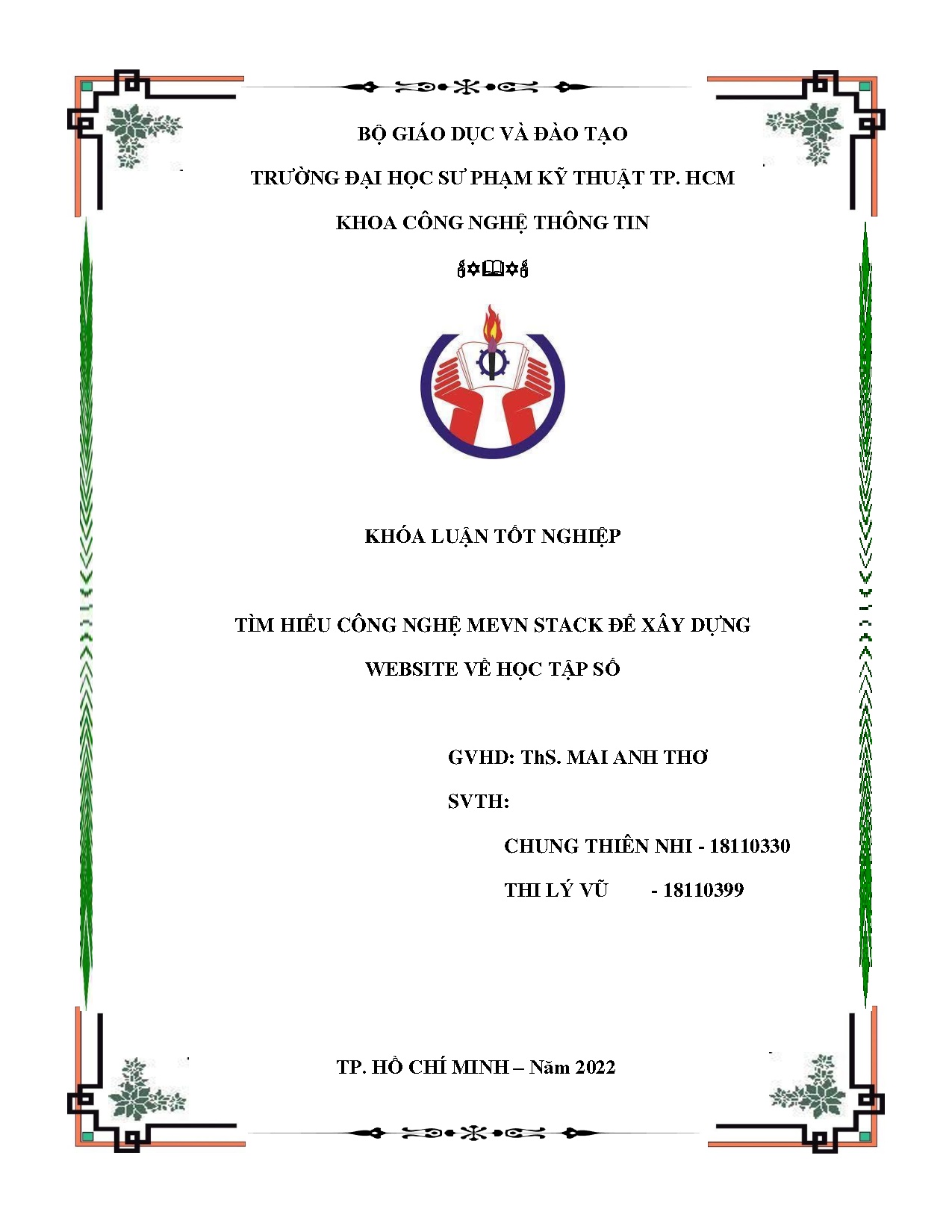 Đồ án tốt nghiệp - Tìm hiểu công nghệ Mevn stack để xây dựng website về học tập số