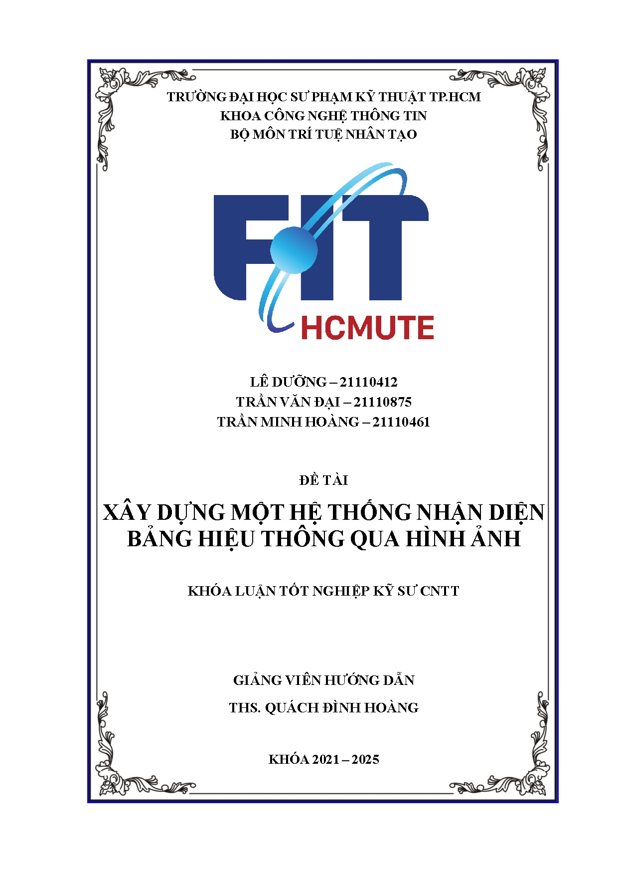 Đồ án tốt nghiệp - Xây dựng một hệ thống nhận diện bảng hiệu thông qua hình ảnh