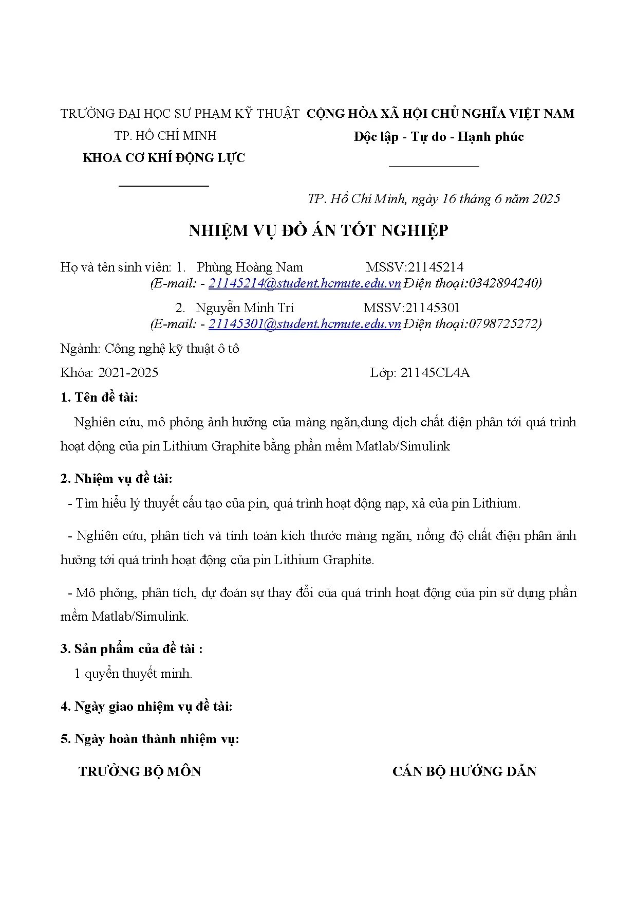 Đồ án tốt nghiệp - Nghiên cứu, mô phỏng ảnh hưởng của màng ngăn, dung dịch chất điện PTQTHĐCPLGBPMM - Trang 3