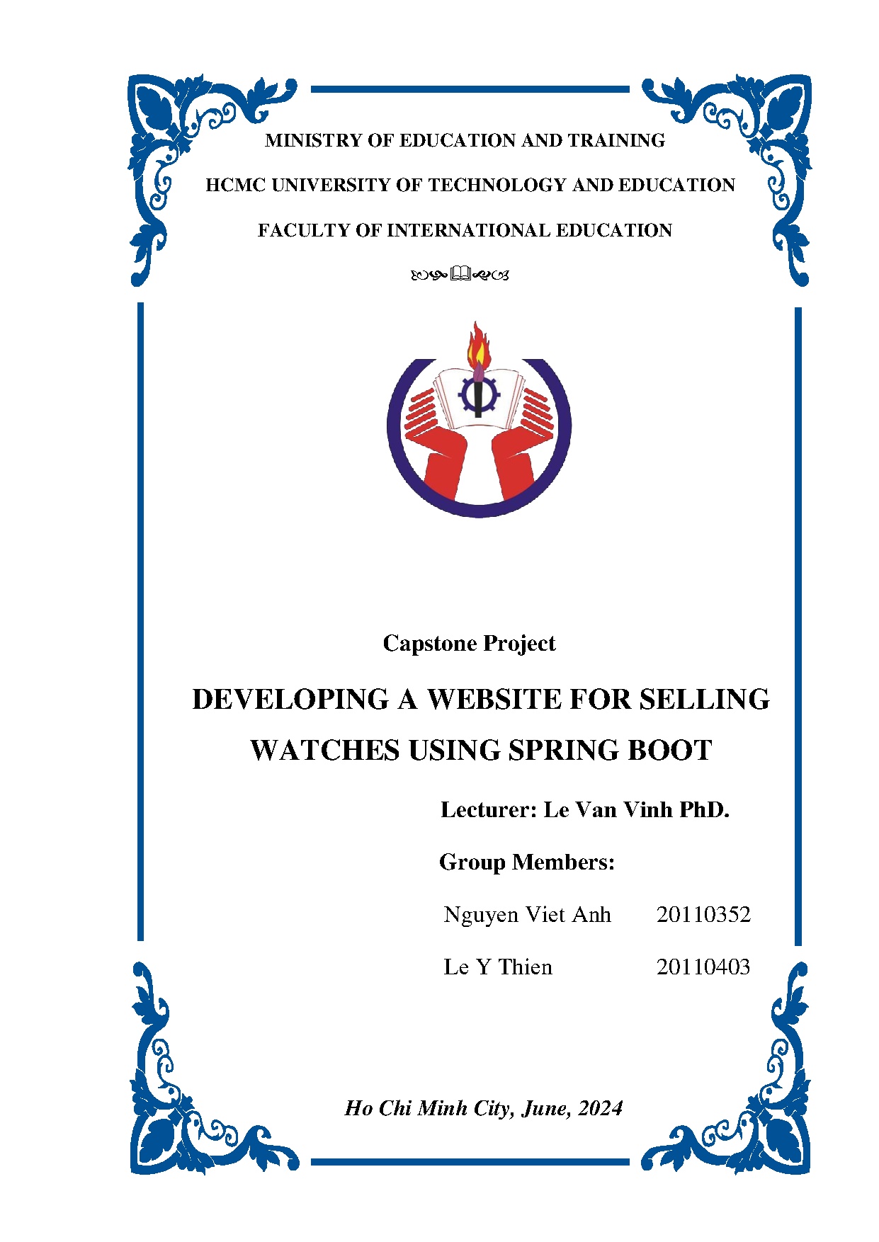 Đồ án tốt nghiệp - Developing a website for selling watches using spring boot