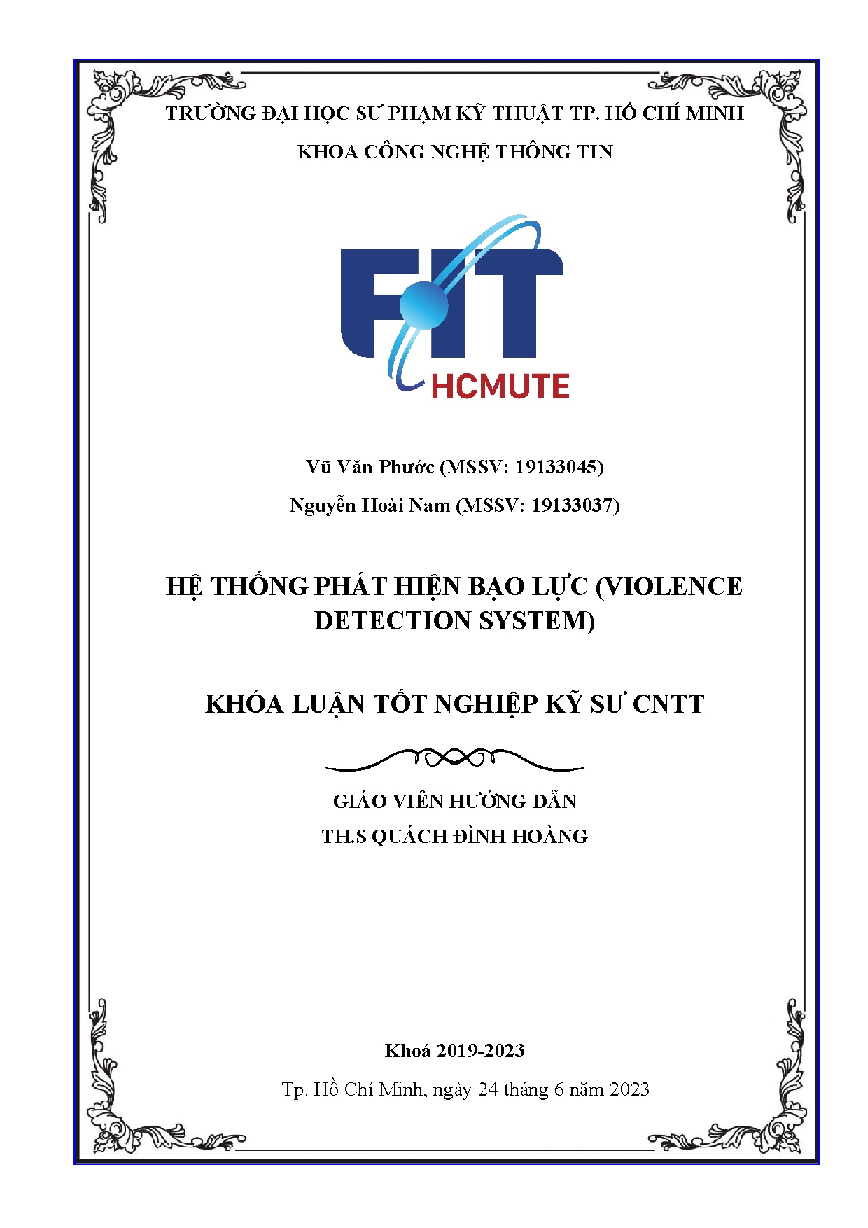 Đồ án tốt nghiệp - Hệ thống phát hiện bạo lực (Violence Detection System)