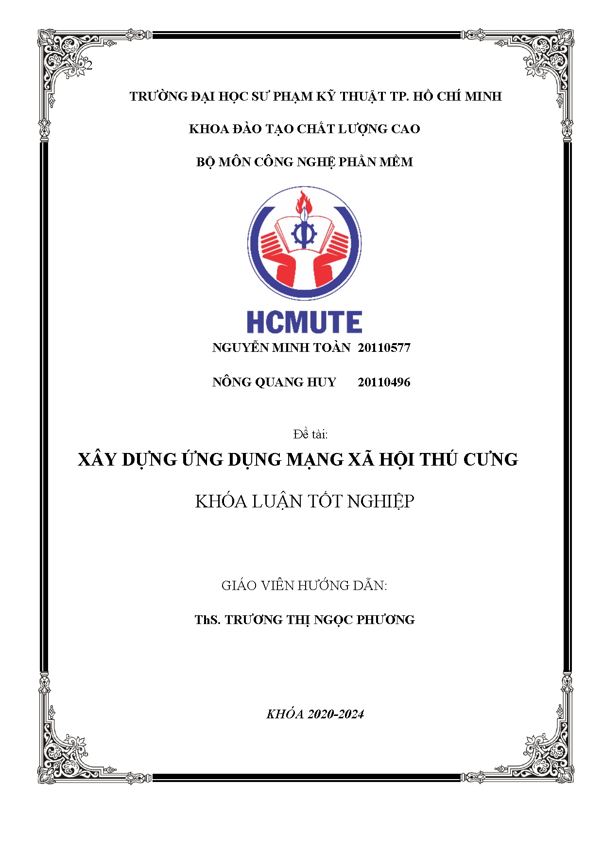 Đồ án tốt nghiệp - Xây dựng ứng dụng mạng xã hội thú cưng