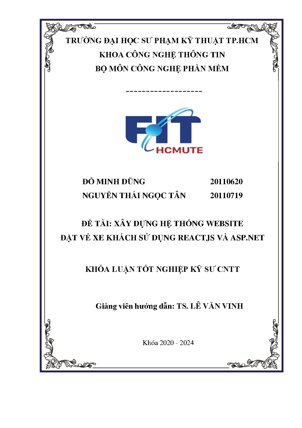 Đồ án tốt nghiệp - Xây dựng hệ thống website đặt vé xe khách sử dụng reactjs và asp.net