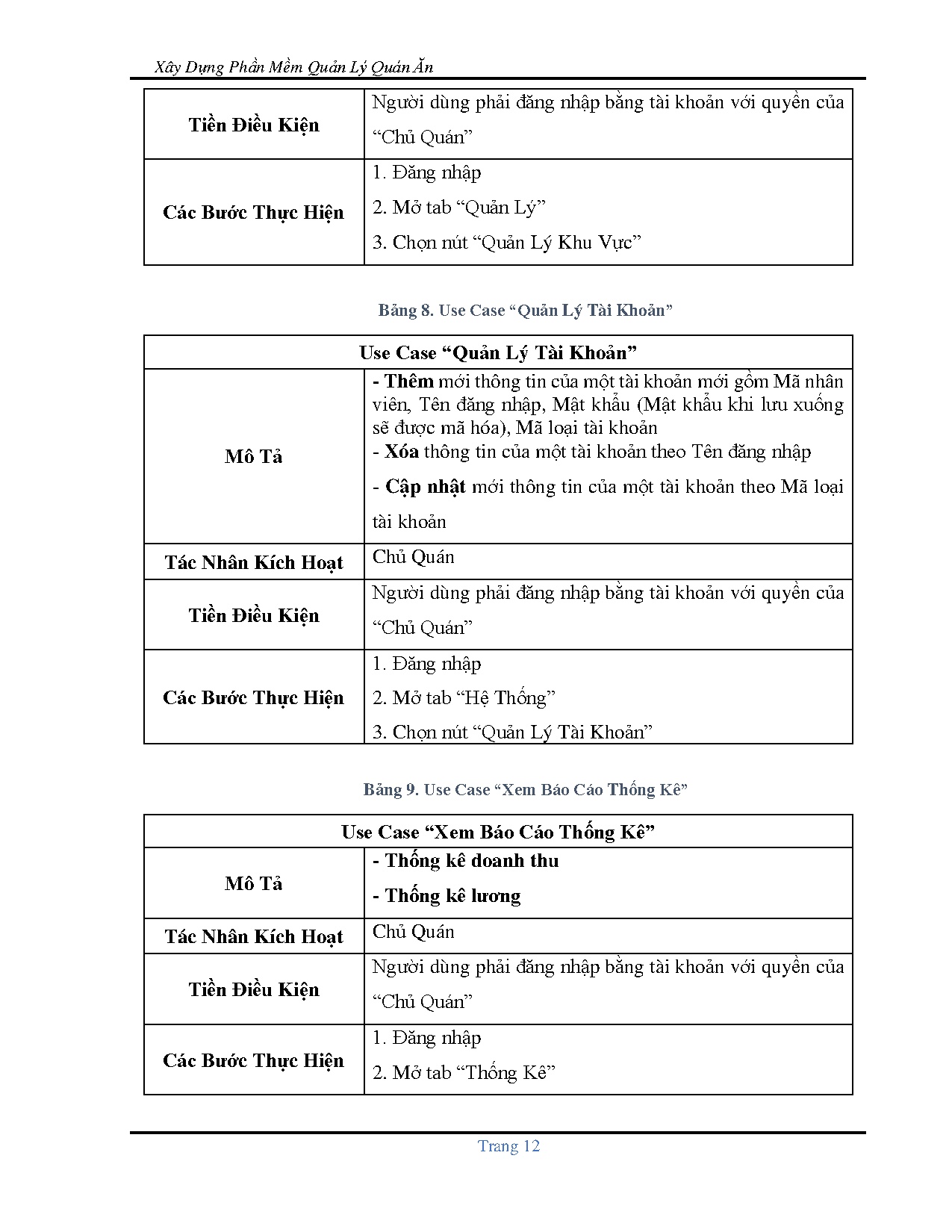 Đồ án tốt nghiệp - Xây dựng phần mềm quản lý quán ăn - Trang 27