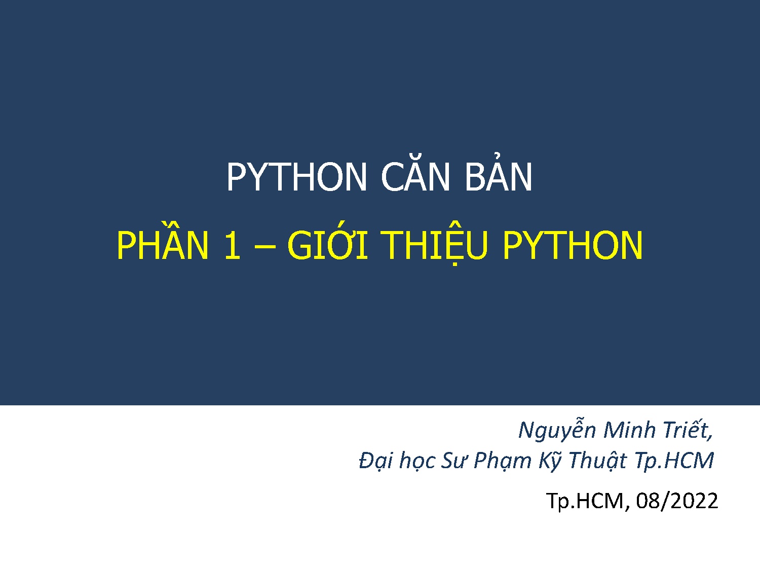 Lập trình python căn bản