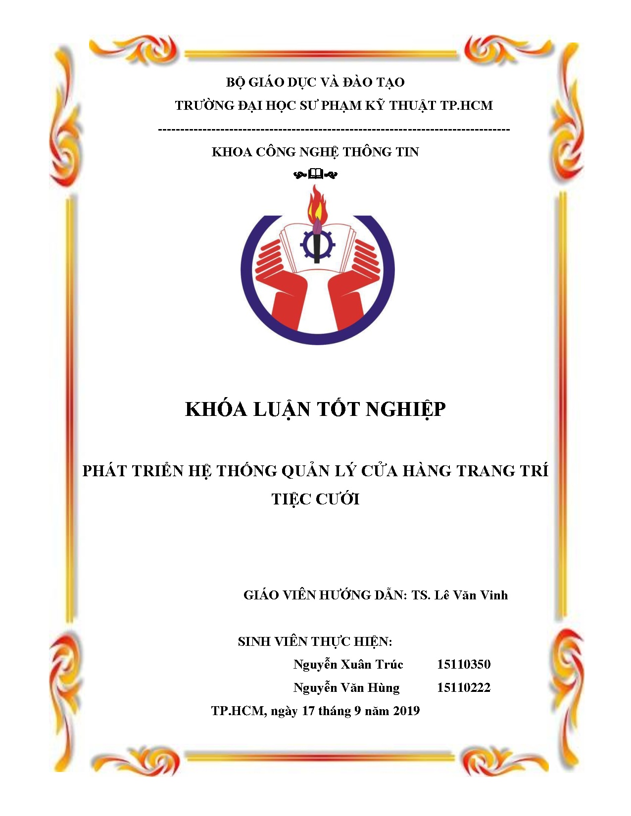 Đồ án tốt nghiệp - Phát triển hệ thống quản lý cửa hàng trang trí tiệc cưới