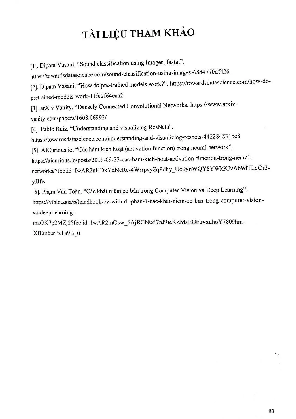 Đồ án tốt nghiệp - Tìm hiểu bài toán nhận dạng âm thanh và ứng dụng - Trang 79