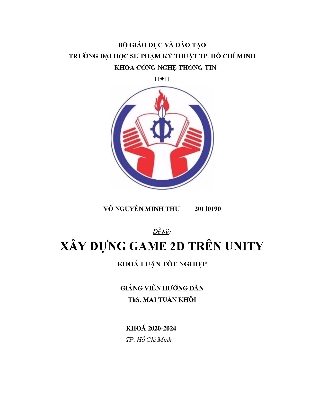Đồ án tốt nghiệp - Xây dựng game 2D trên Unity
