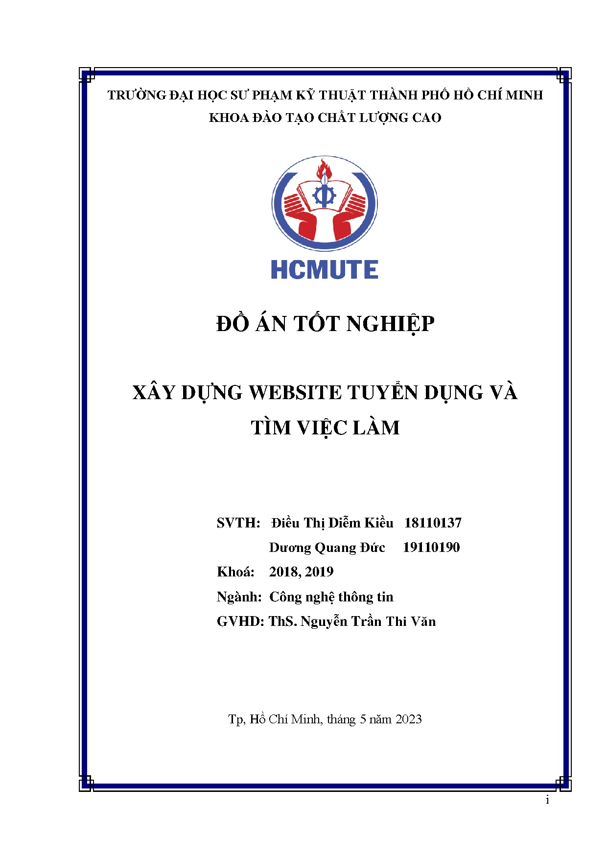 Đồ án tốt nghiệp - Xây dựng website tuyển dụng và tìm việc làm