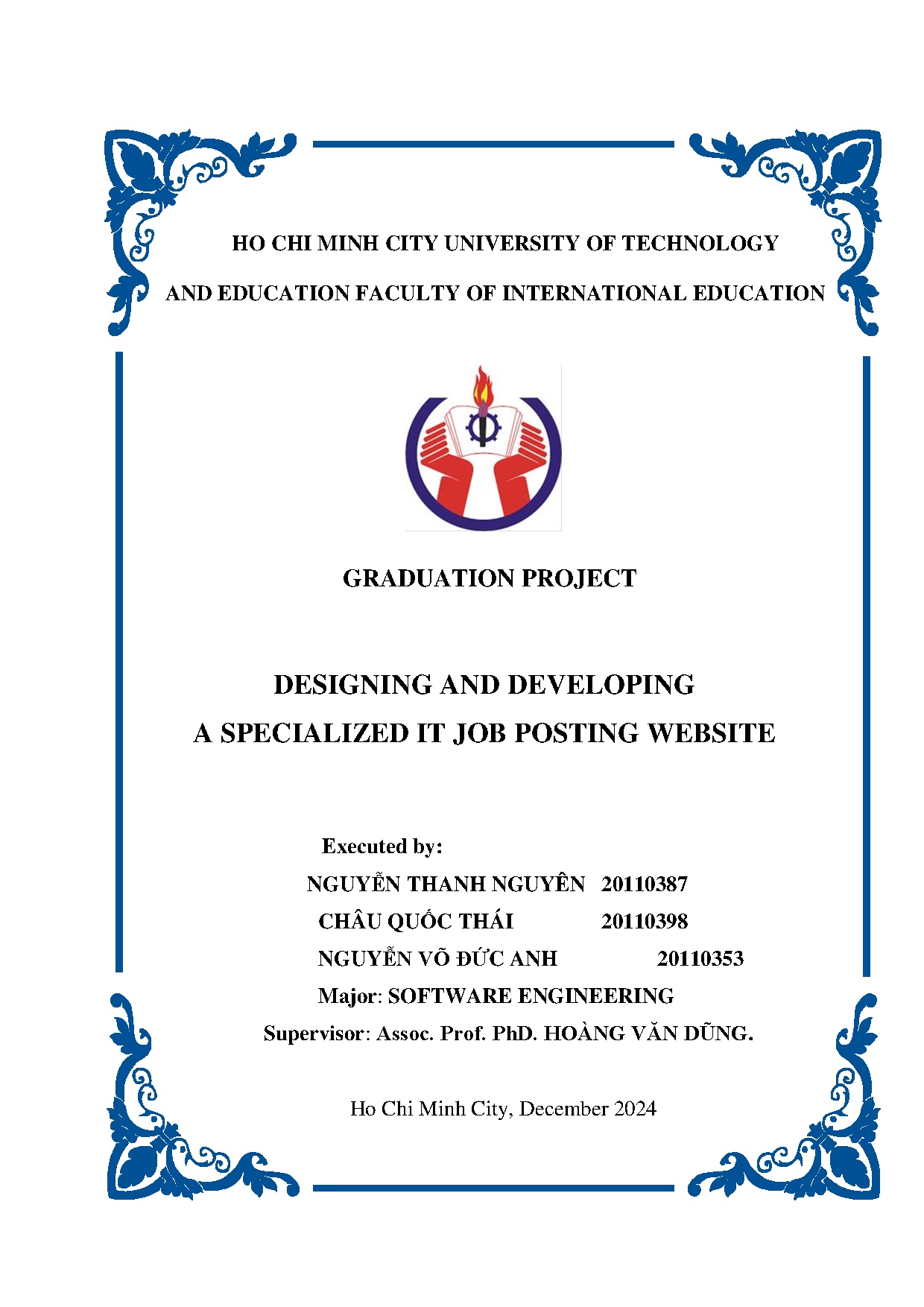 Đồ án tốt nghiệp - Designing and developing a specialized it job posting website