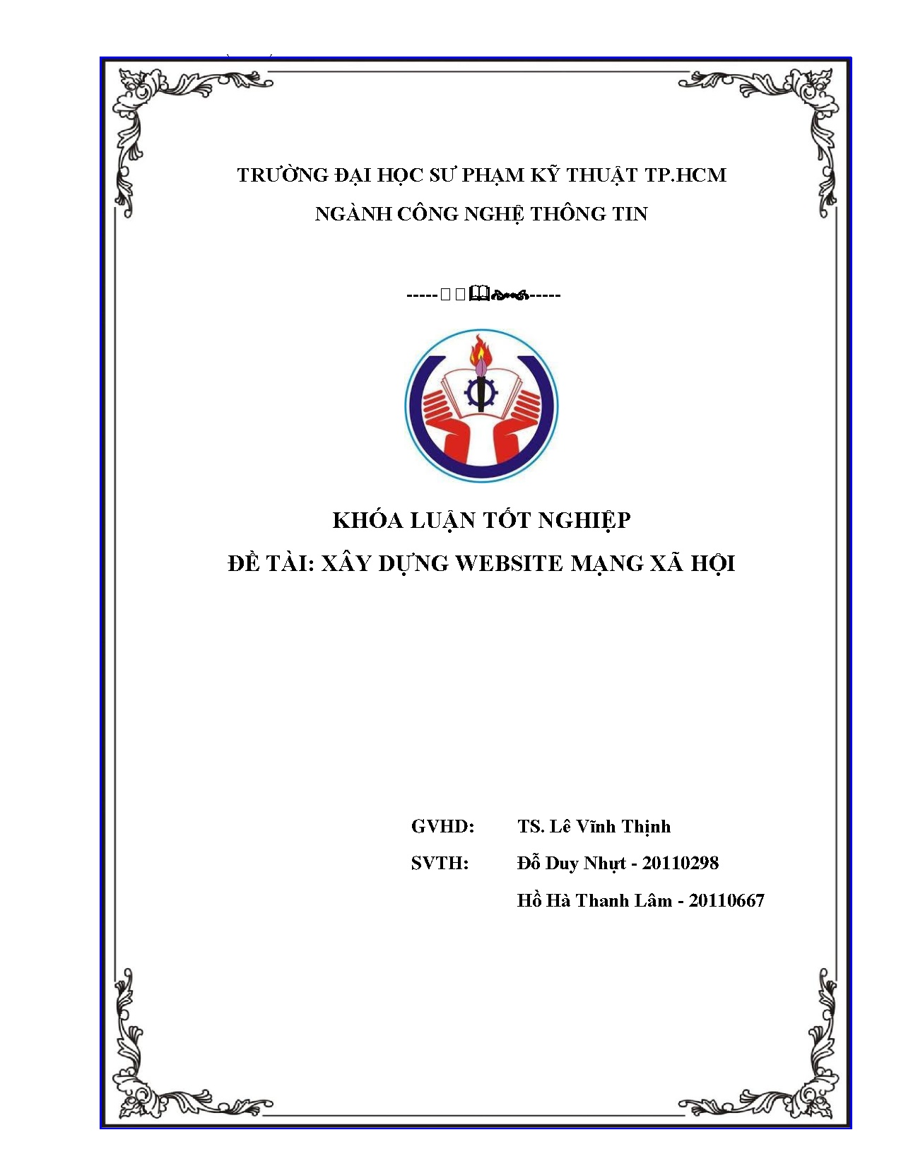 Đồ án tốt nghiệp - Xây dựng website mạng xã hội