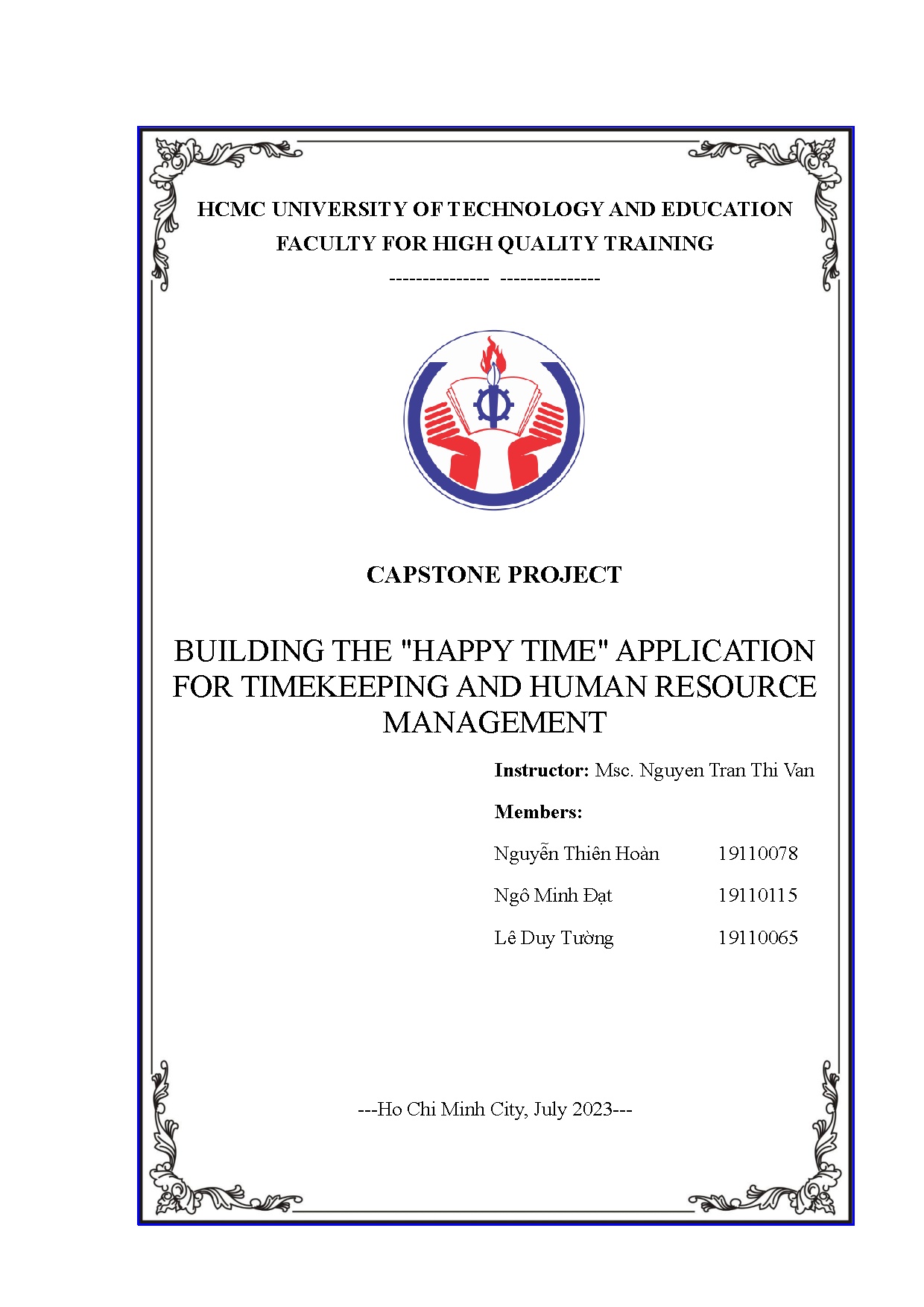 Đồ án tốt nghiệp - Building the Happy time application for timekeeping and human resource M