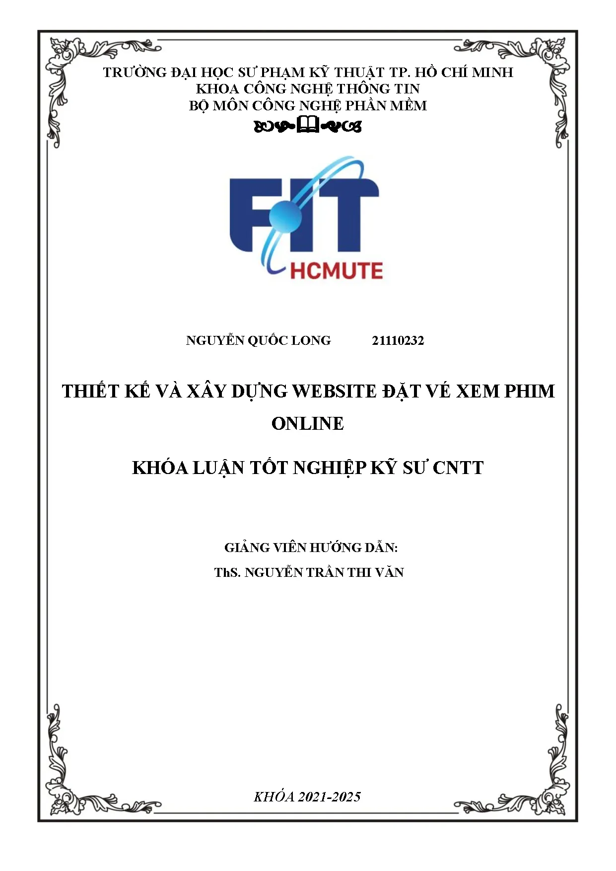 Đồ án tốt nghiệp - Thiết kế và xây dựng website đặt vé xem phim online