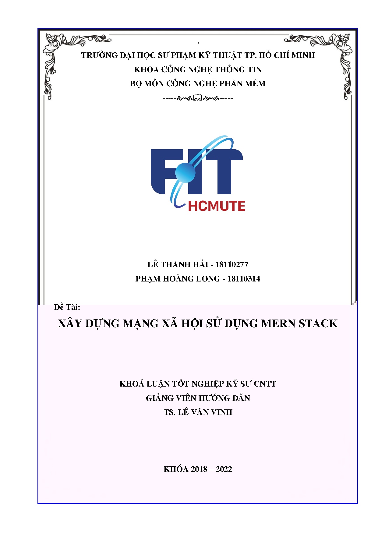 Đồ án tốt nghiệp - Xây dựng mạng xã hội sử dụng Mern Stack