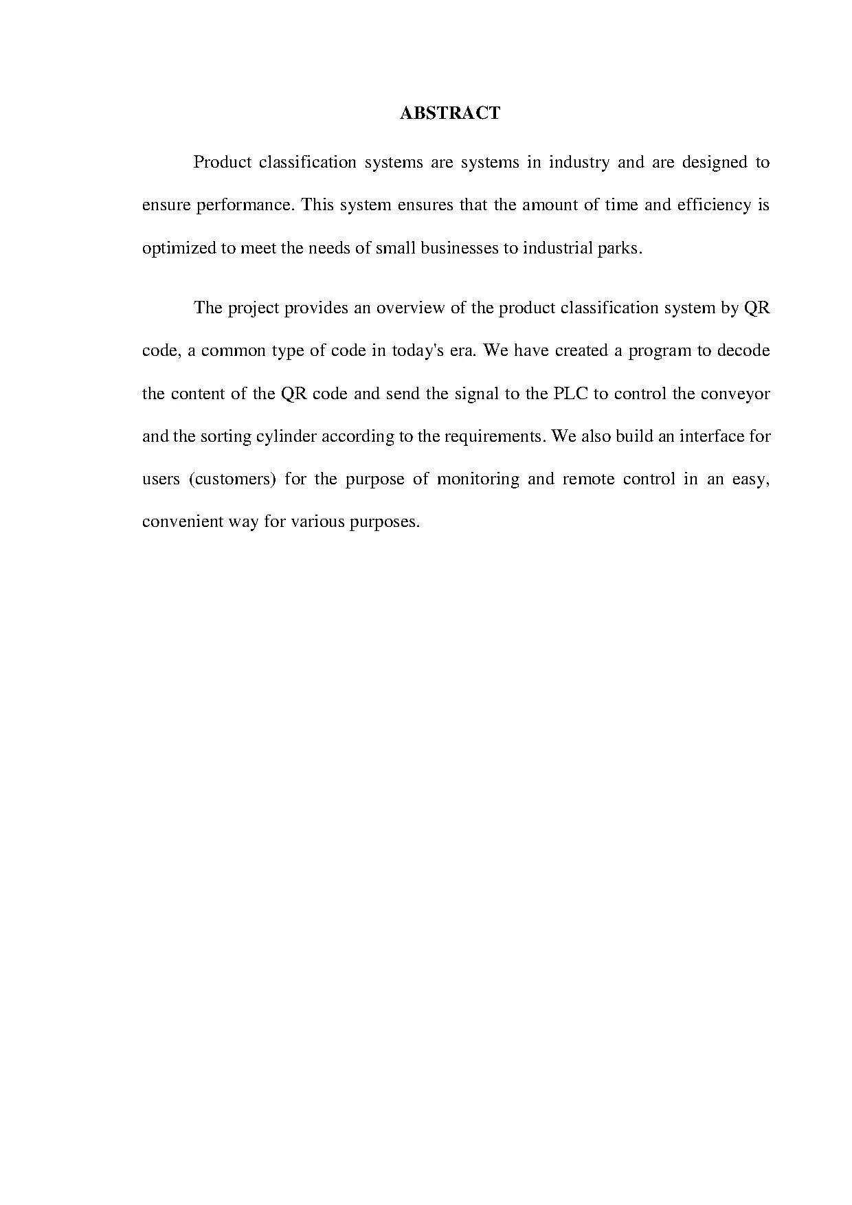 Đồ án tốt nghiệp - Design a product classification system using QR code - Trang 4