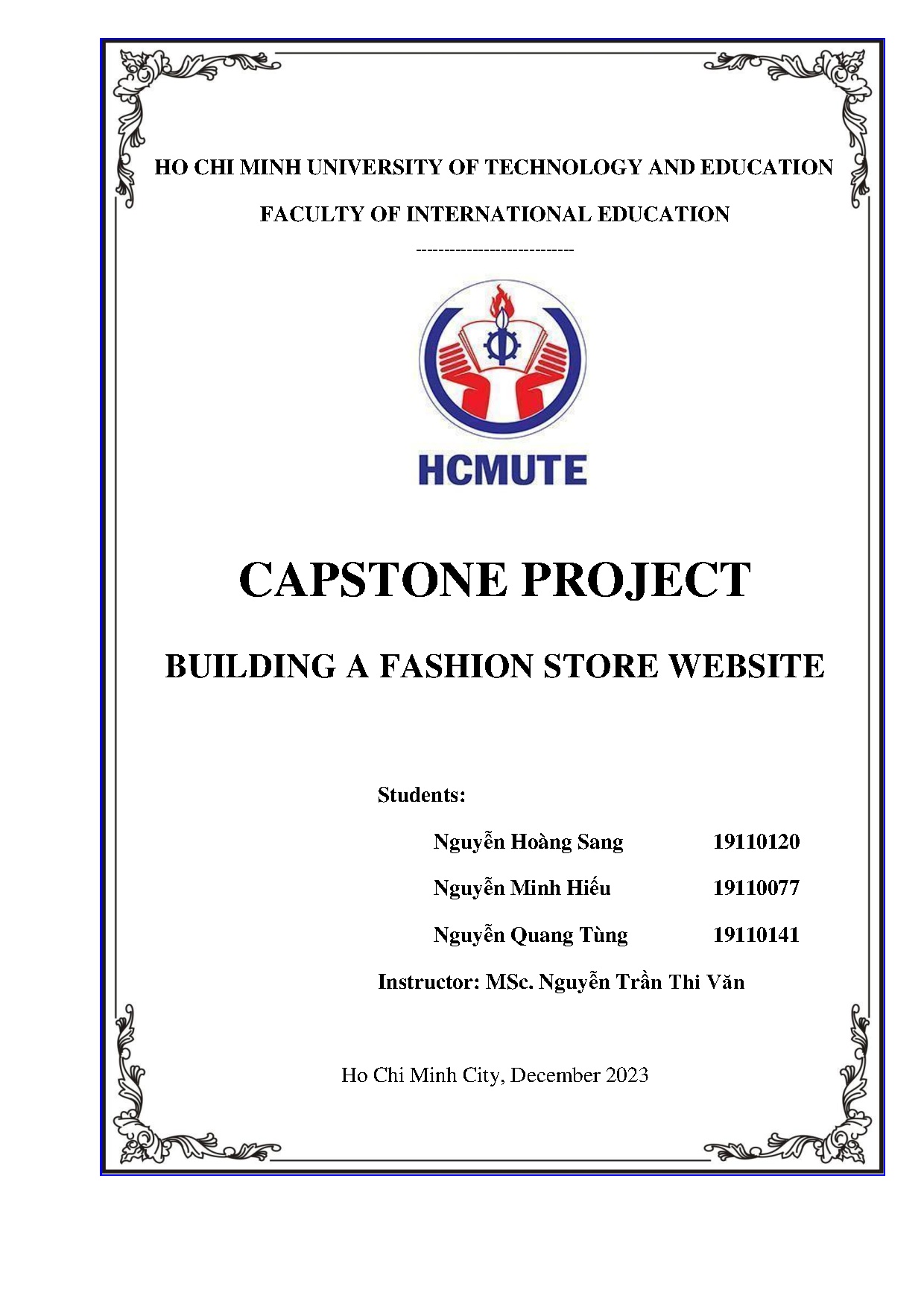 Đồ án tốt nghiệp - Building a fashion store website