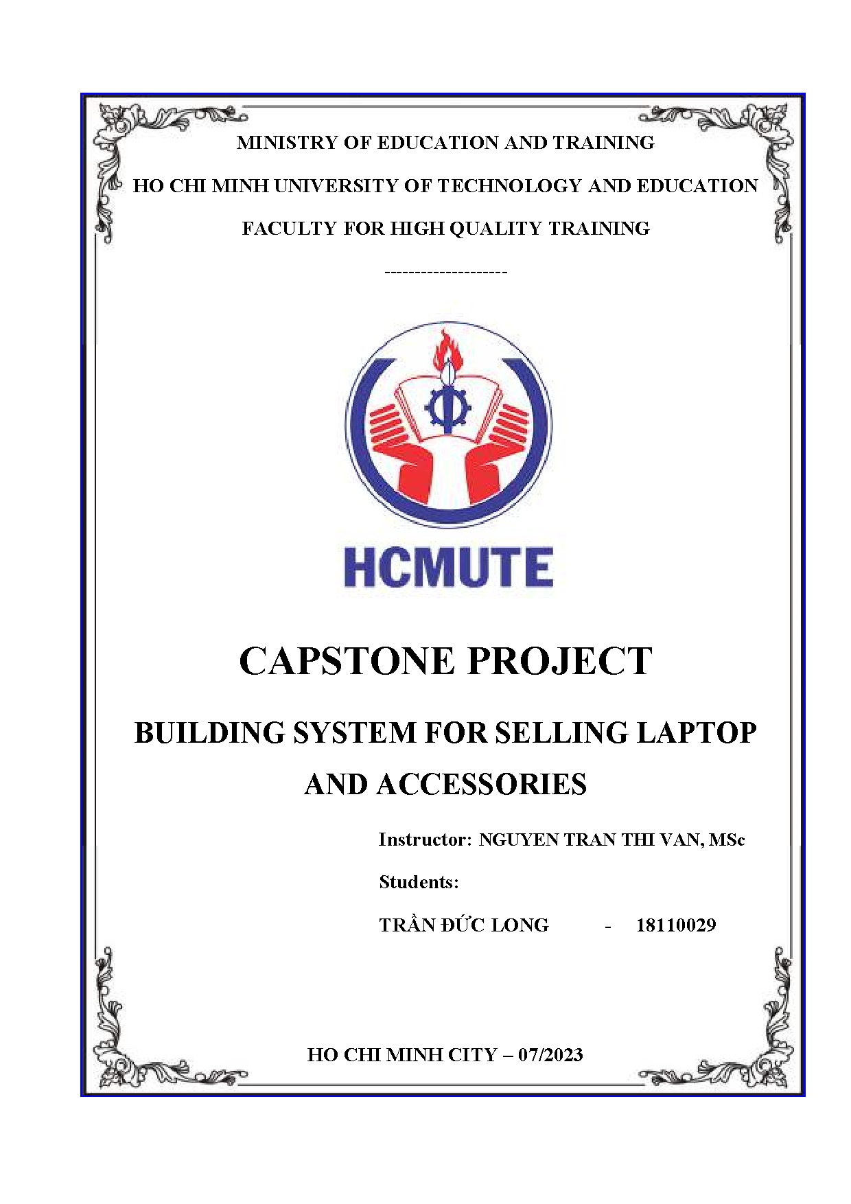 Đồ án tốt nghiệp - Building system for selling laptop and accessories
