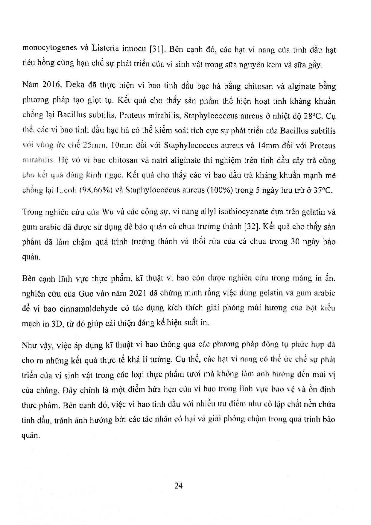 Đồ án tốt nghiệp - Vi bao tinh dầu gừng bằng phức chitosan và carboxymethyl cellulose - Trang 39