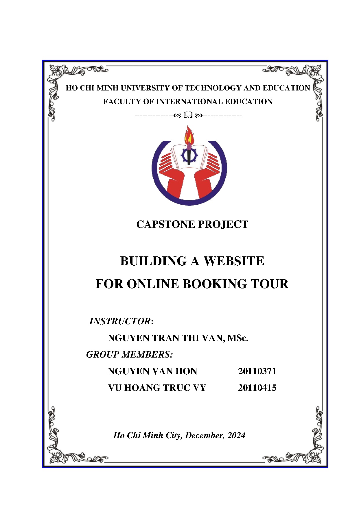 Đồ án tốt nghiệp - Building a website for online booking tour