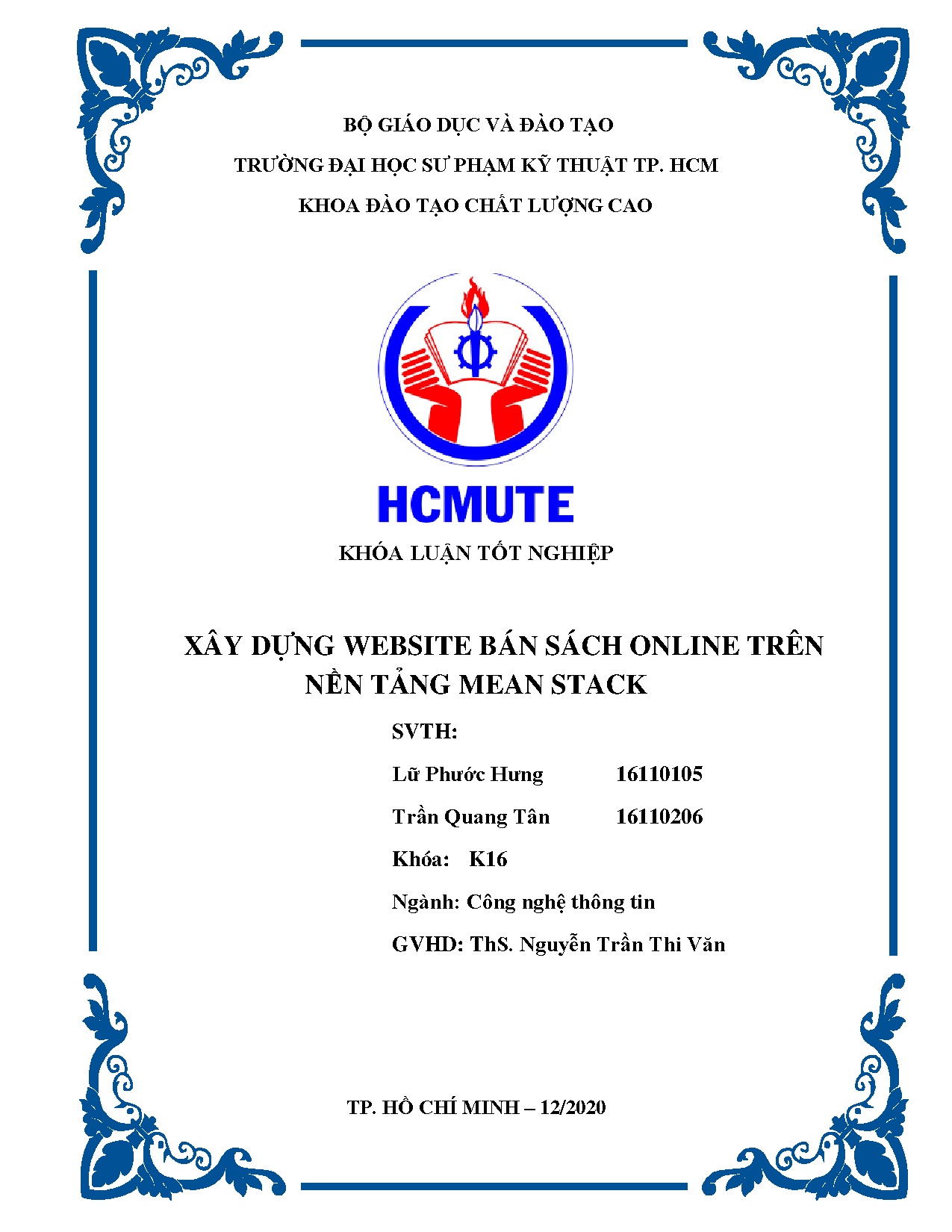 Đồ án tốt nghiệp - Xây dựng Website bán sách online trên nền tảng mean stack