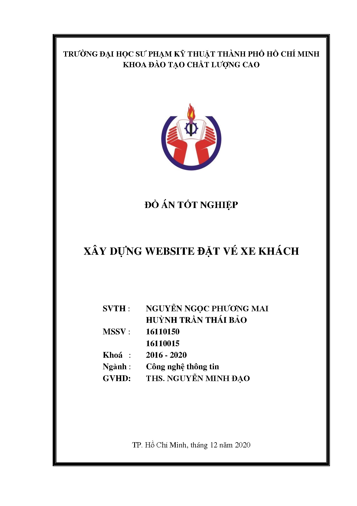 Đồ án tốt nghiệp - Xây dựng Website đặt vé xe khách