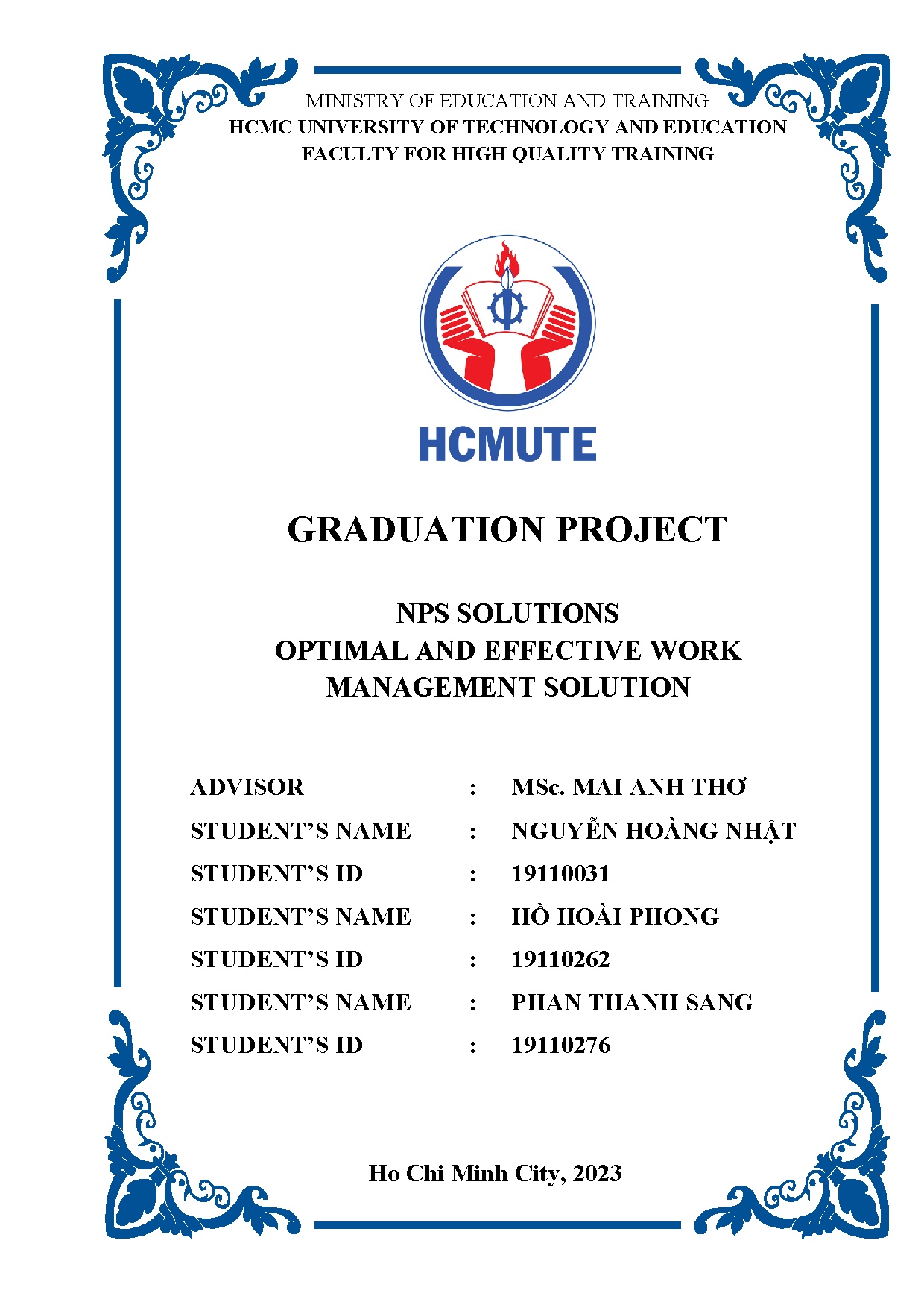 Đồ án tốt nghiệp - NPS Solution - Optimal and effective work management solution