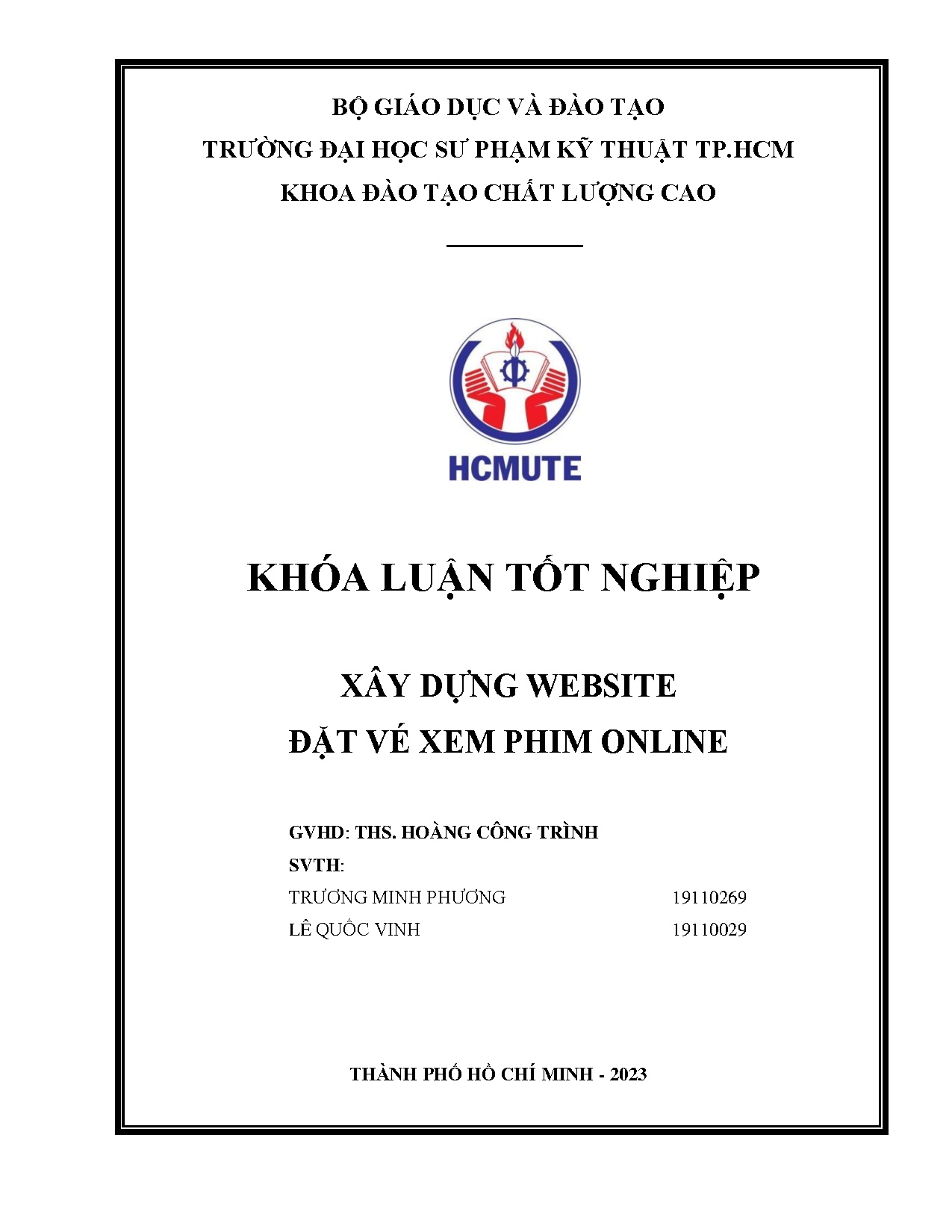Đồ án tốt nghiệp - Xây dựng website đặt vé xem phim online