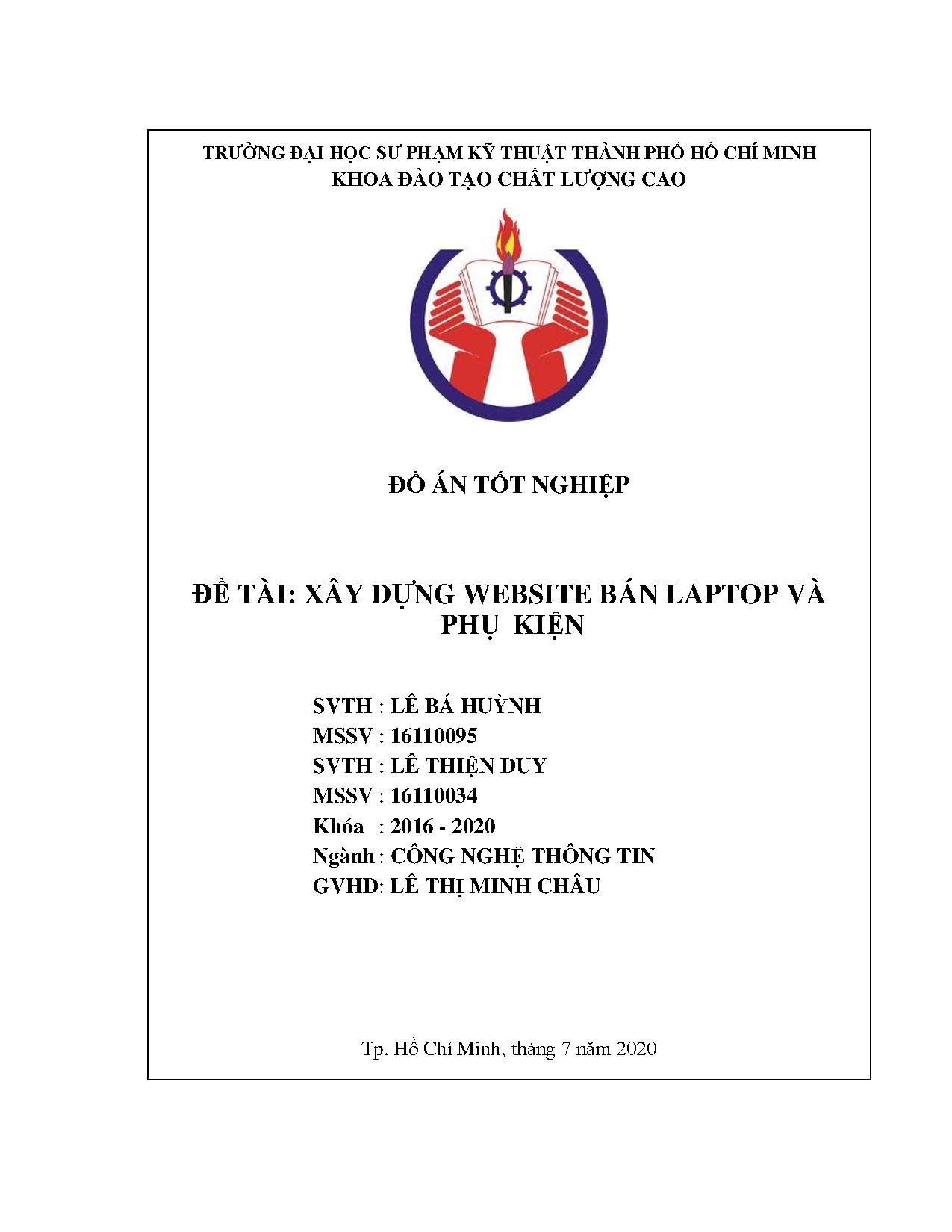 Đồ án tốt nghiệp - Xây dựng Website bán Laptop và phụ kiện