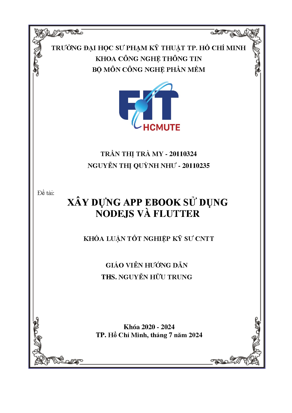 Đồ án tốt nghiệp - Xây dựng app ebook sử dụng nodejs và flutter