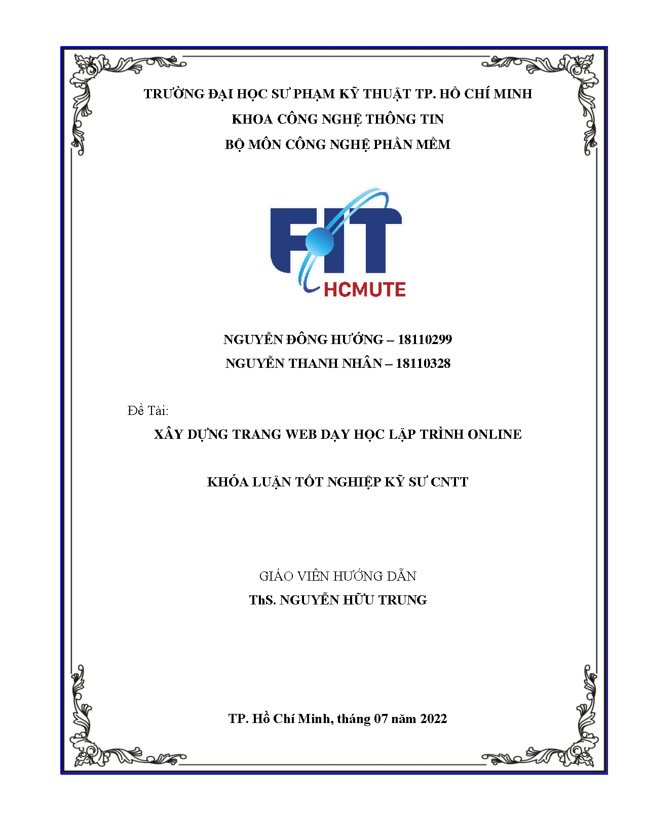 Đồ án tốt nghiệp - Xây dựng trang web dạy học lập trình online
