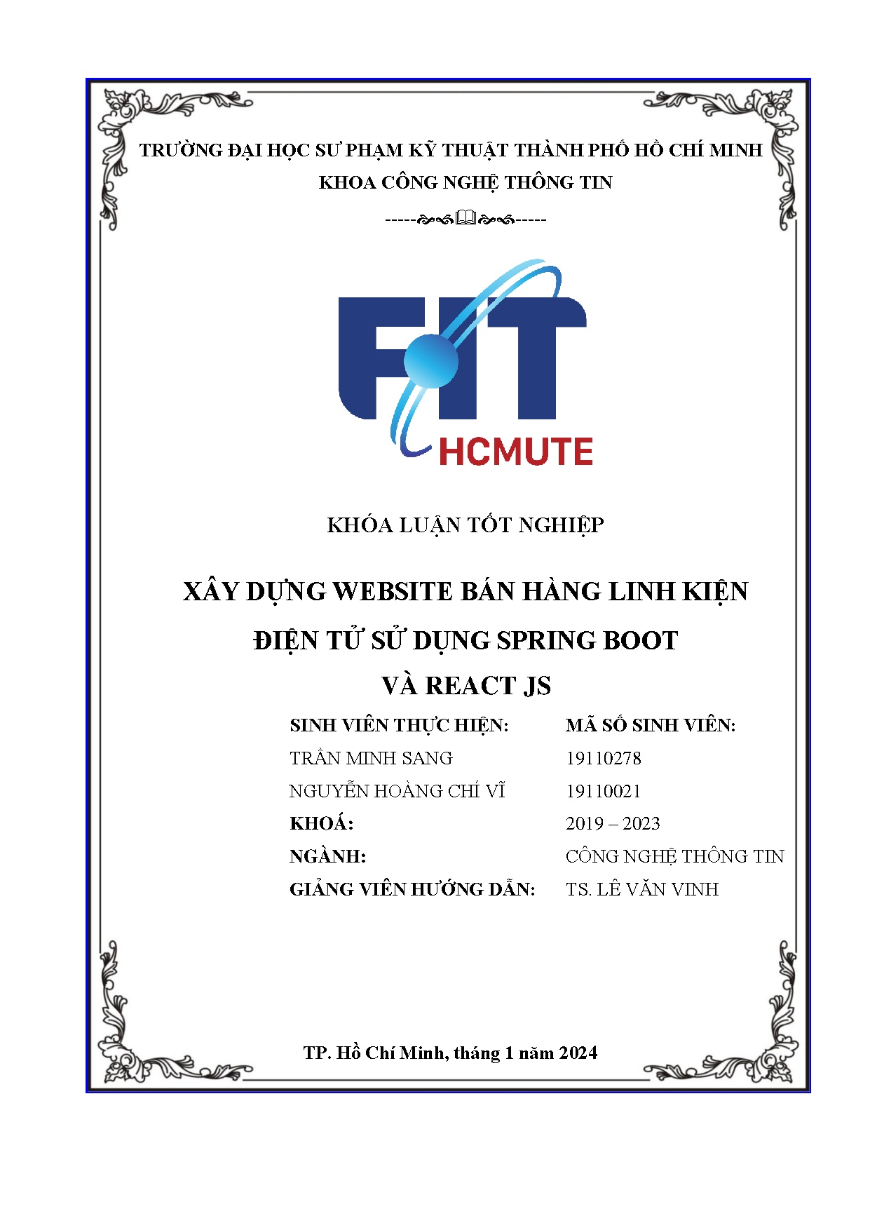 Đồ án tốt nghiệp - Xây dựng website bán hàng linh kiện điện tử sử dụng Spring boot và React JS