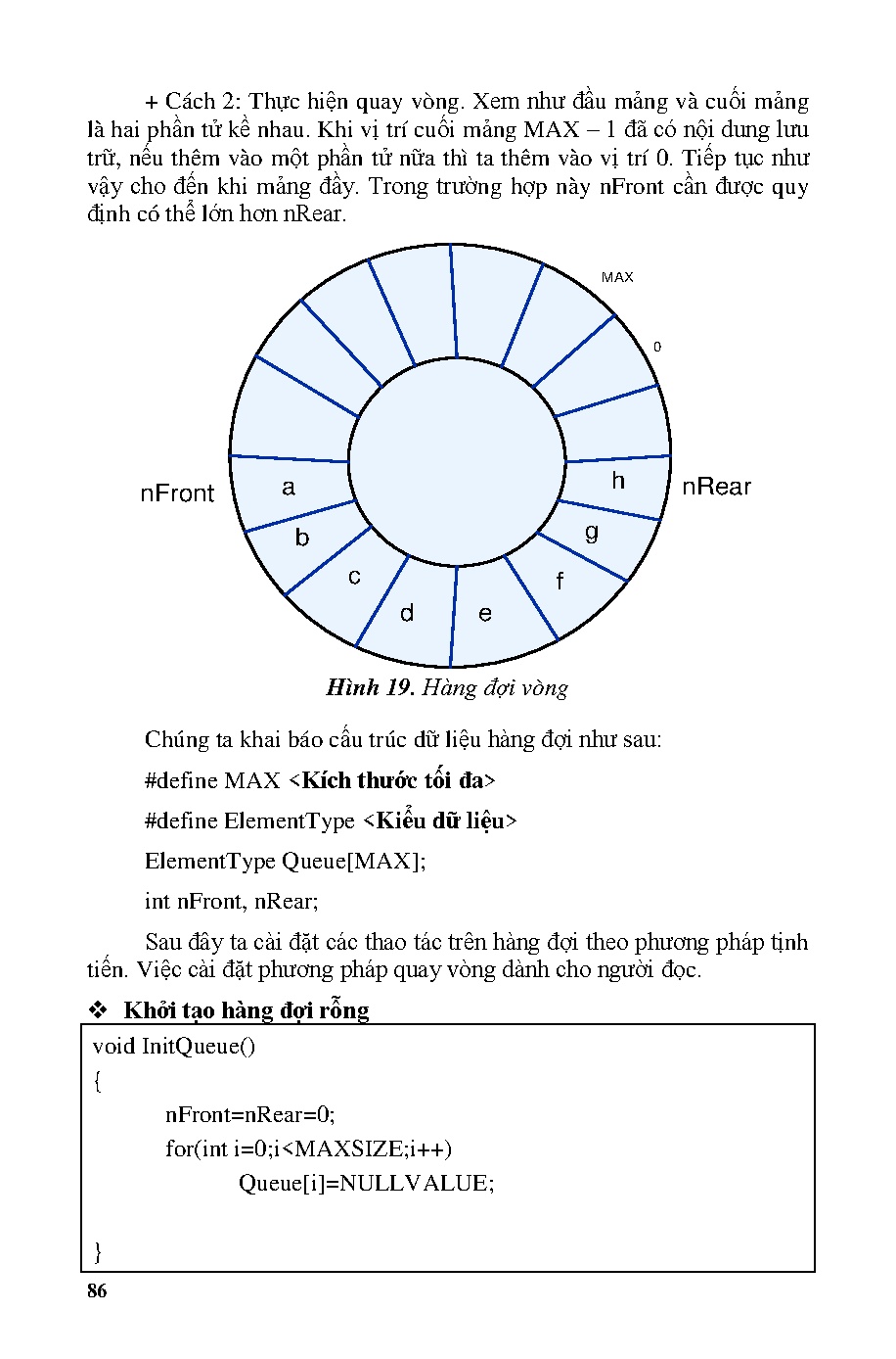 Giáo trình Cấu trúc dữ liệu và giải thuật (HCMUTE) - Trang 86