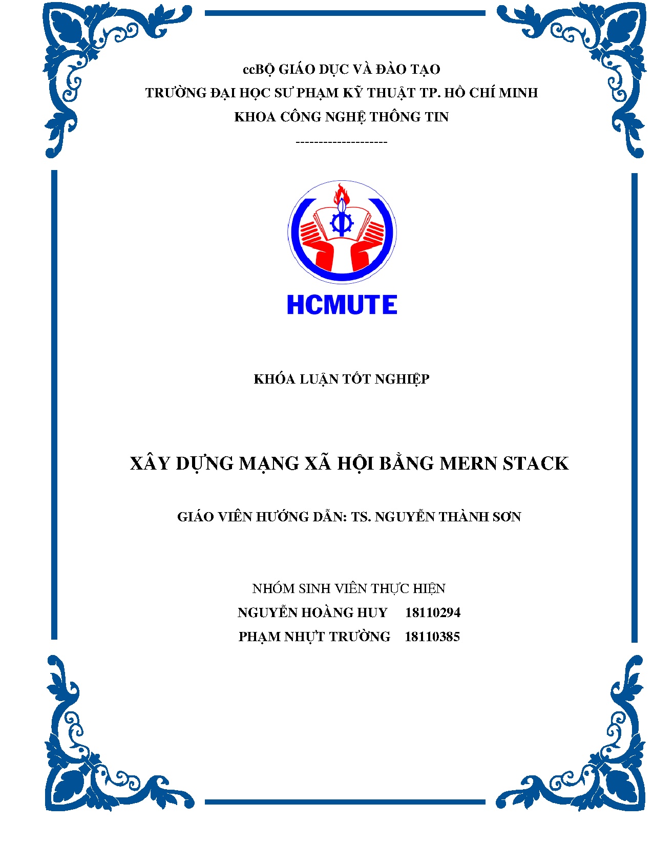 Đồ án tốt nghiệp - Xây dựng mạng xã hội bằng Mern Stack