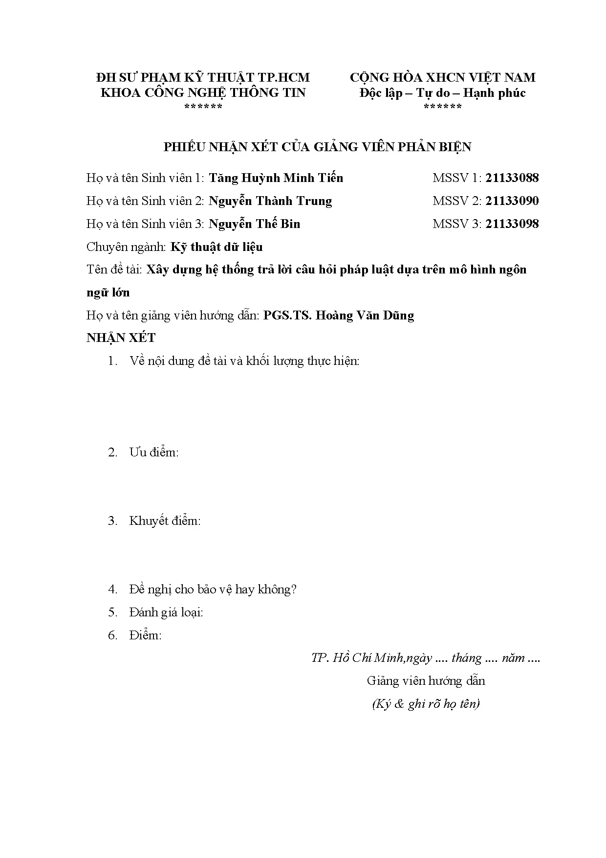 Đồ án tốt nghiệp - Xây dựng hệ thống trả lời câu hỏi pháp luật dựa trên mô hình ngôn ngữ lớn. - Trang 4