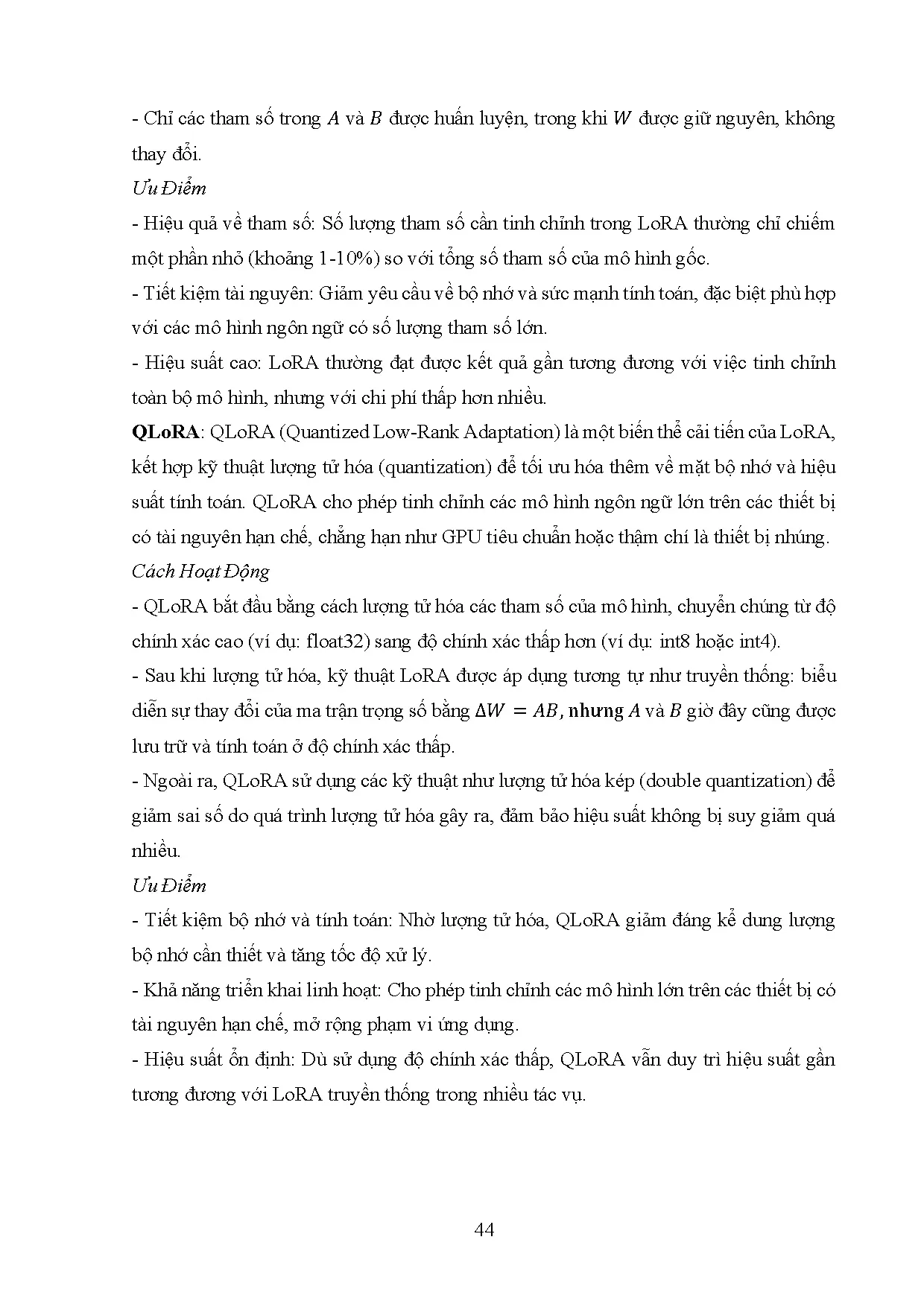 Đồ án tốt nghiệp - Xây dựng hệ thống trả lời câu hỏi pháp luật dựa trên mô hình ngôn ngữ lớn. - Trang 61