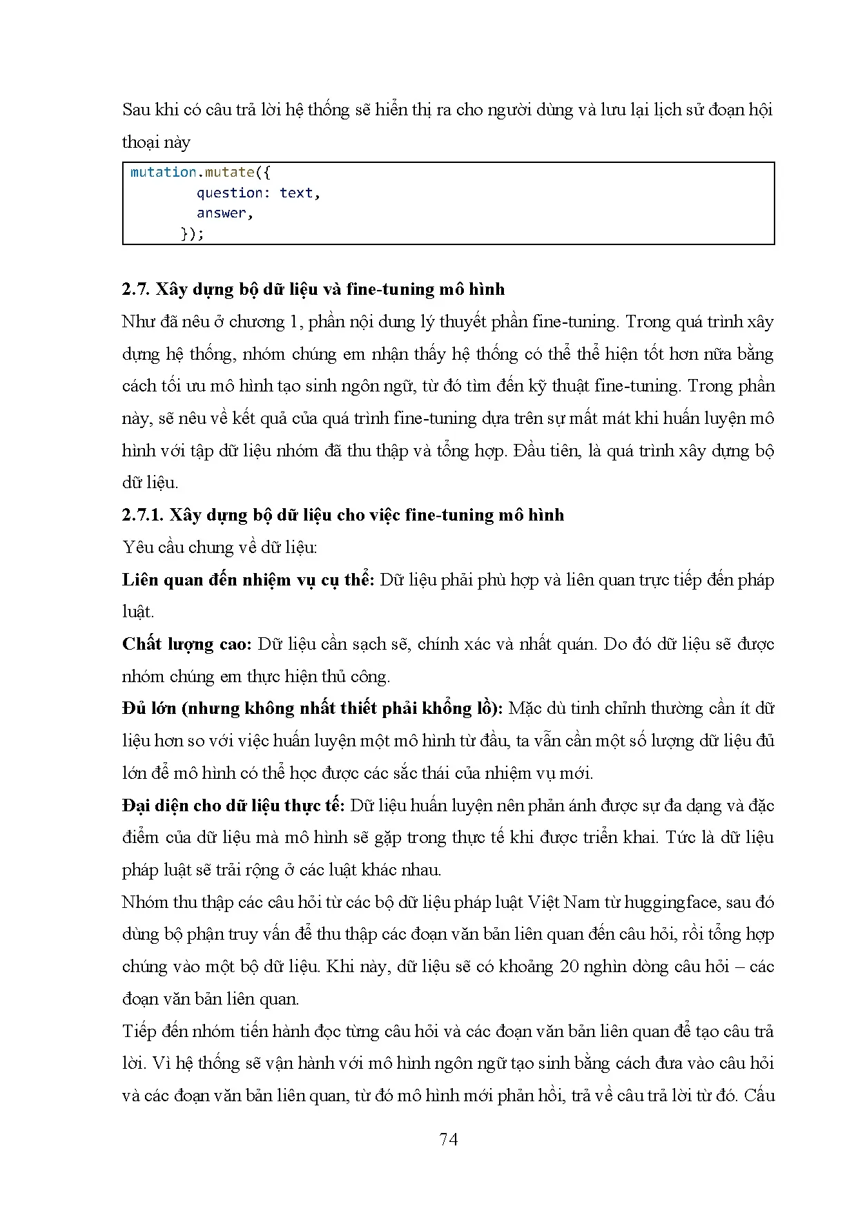 Đồ án tốt nghiệp - Xây dựng hệ thống trả lời câu hỏi pháp luật dựa trên mô hình ngôn ngữ lớn. - Trang 91