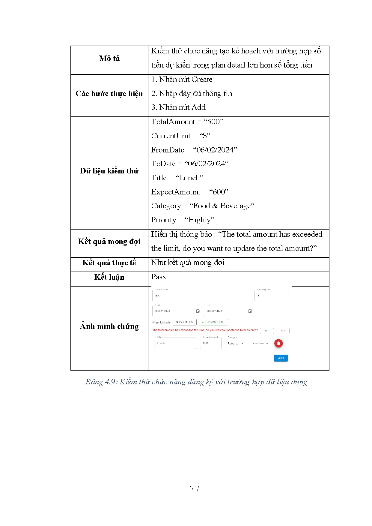 Đồ án tốt nghiệp - Xây dựng ứng dụng web quản lý chi tiêu, KTDL sử dụng mô hình ngôn ngữ lớn - Trang 93